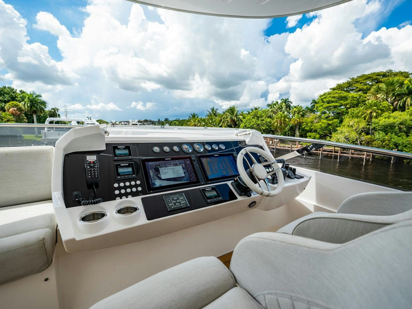 a car on a road aboard TATIS Yacht for Sale