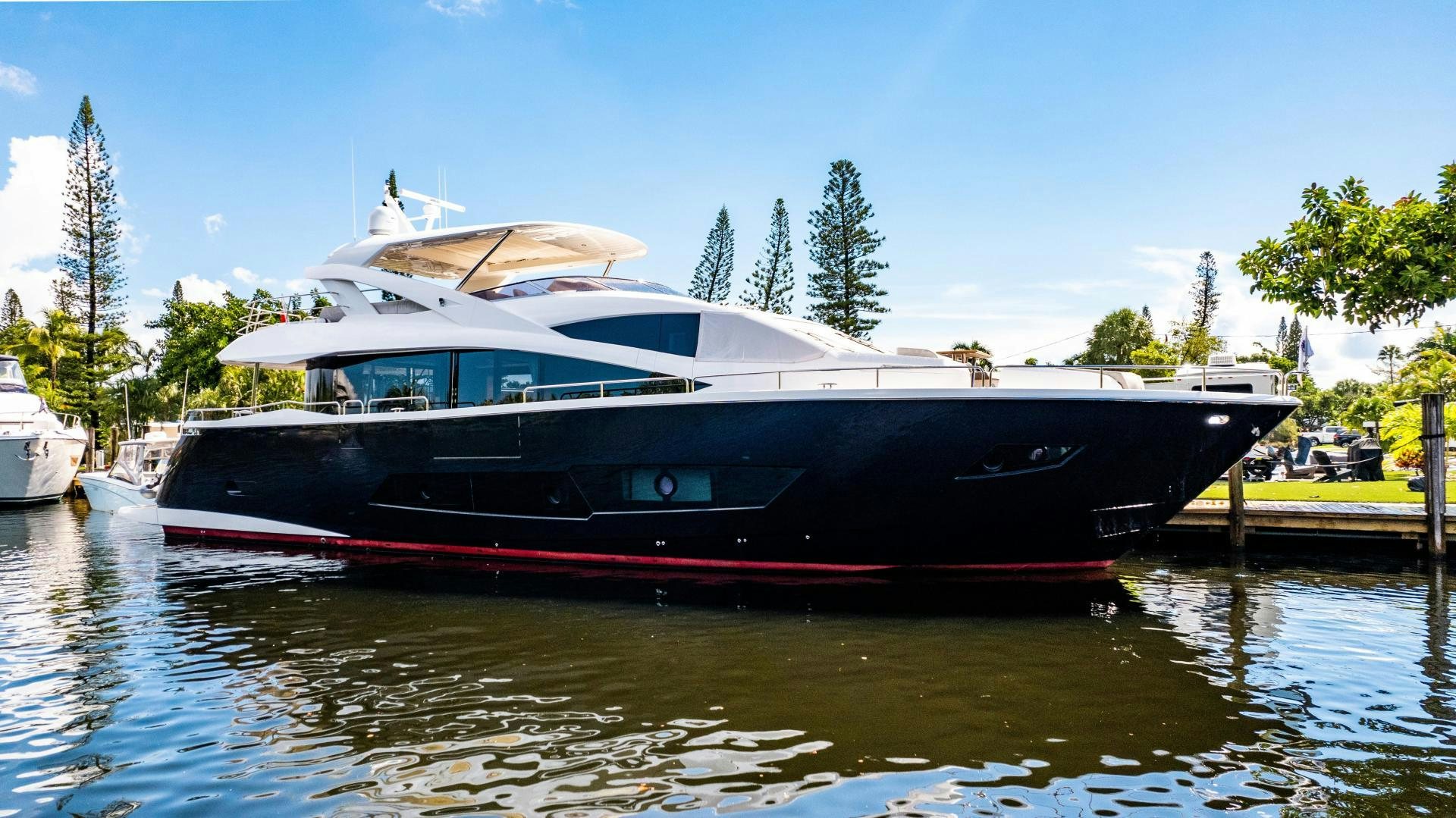 a boat on the water aboard TATIS Yacht for Sale