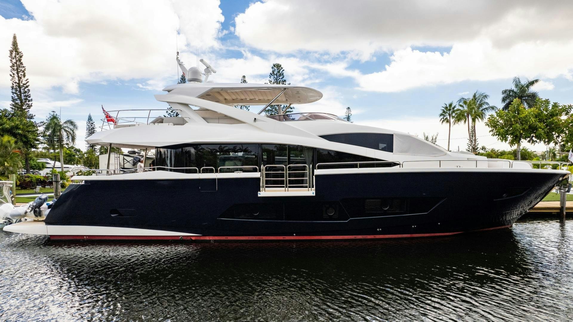a boat on the water aboard TATIS Yacht for Sale