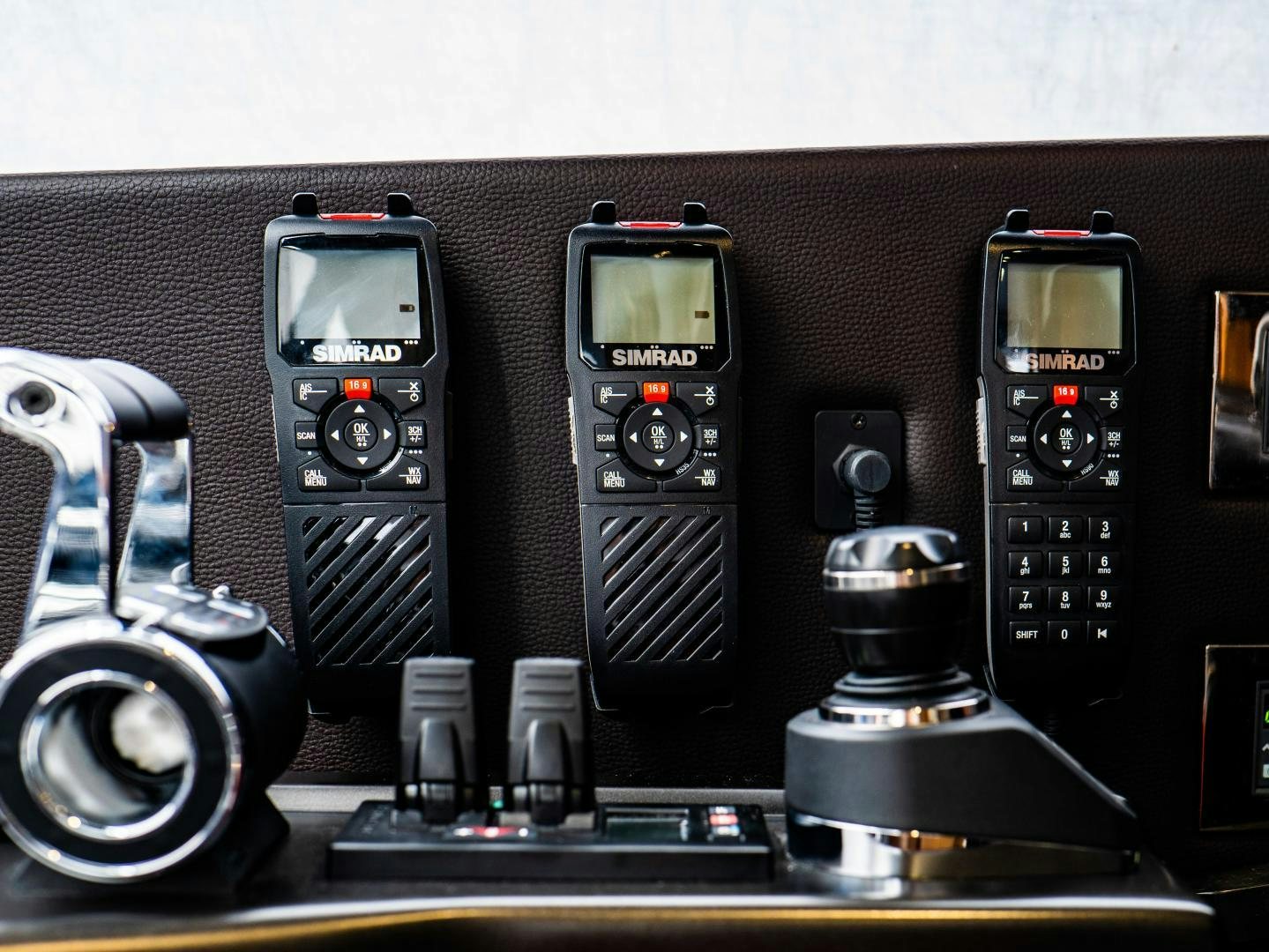 a machine with a keypad aboard TATIS Yacht for Sale