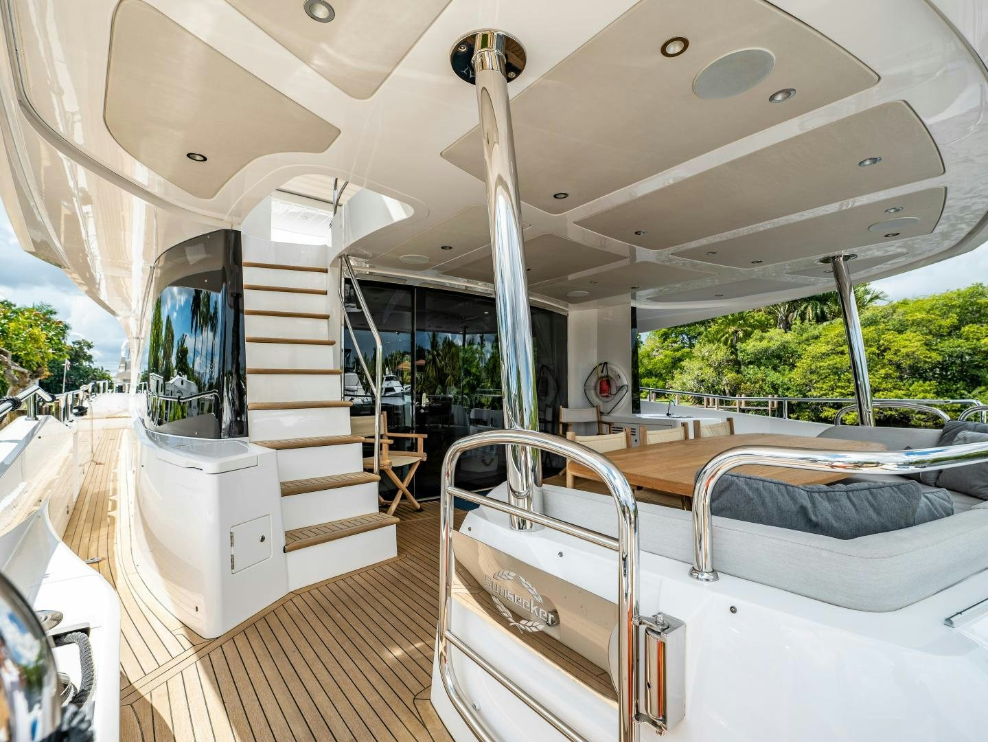 inside of a boat aboard TATIS Yacht for Sale