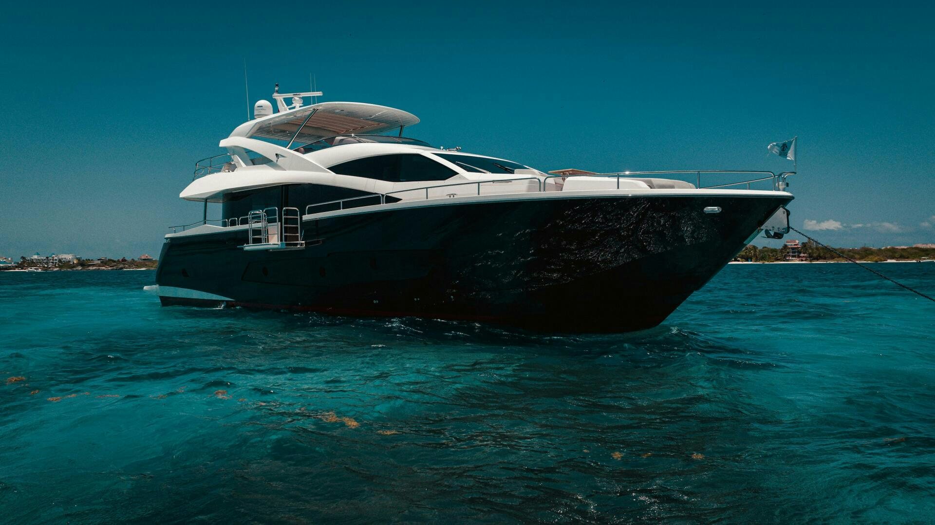 a boat in the water aboard TATIS Yacht for Sale