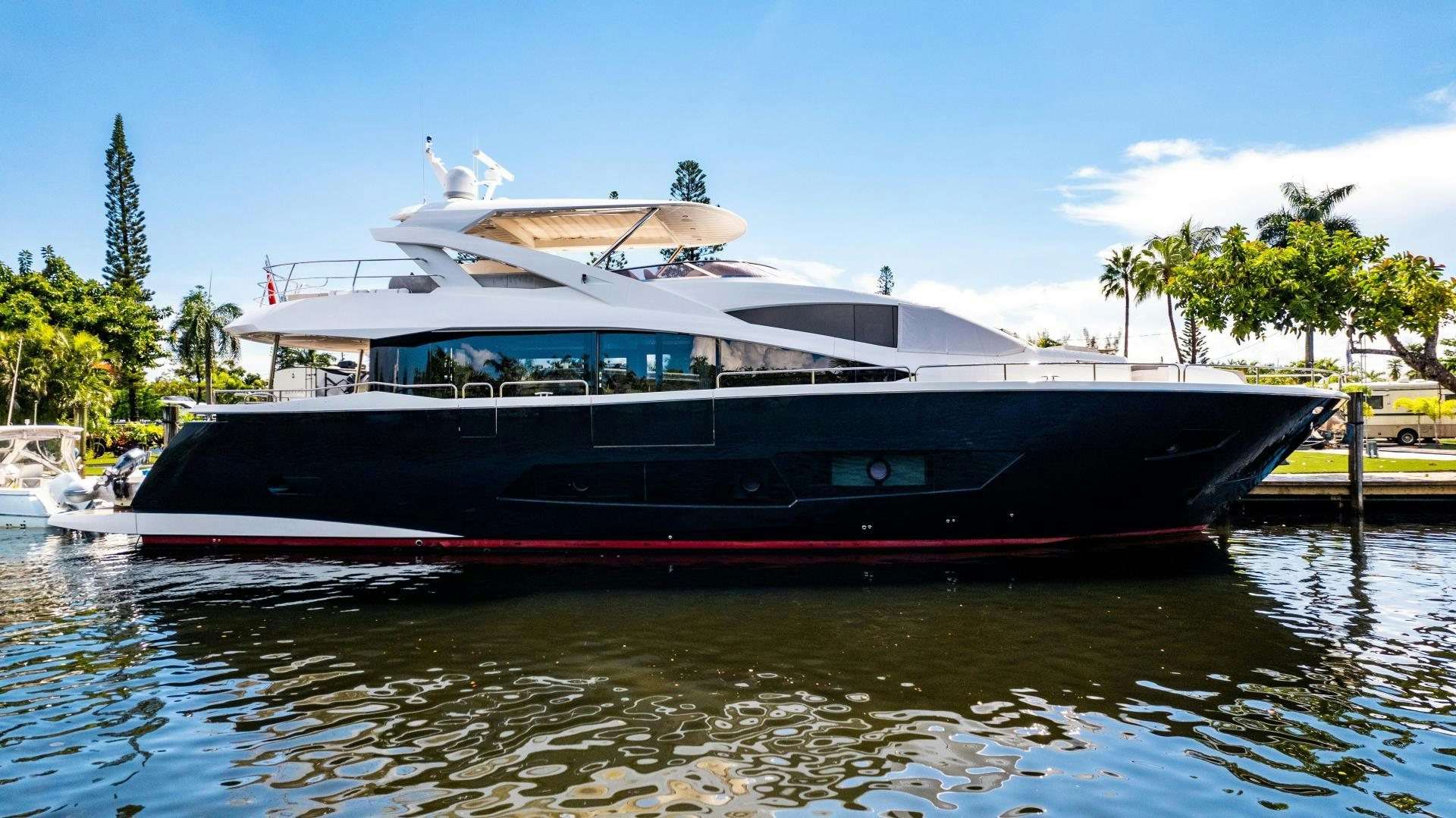 a boat on the water aboard TATIS Yacht for Sale