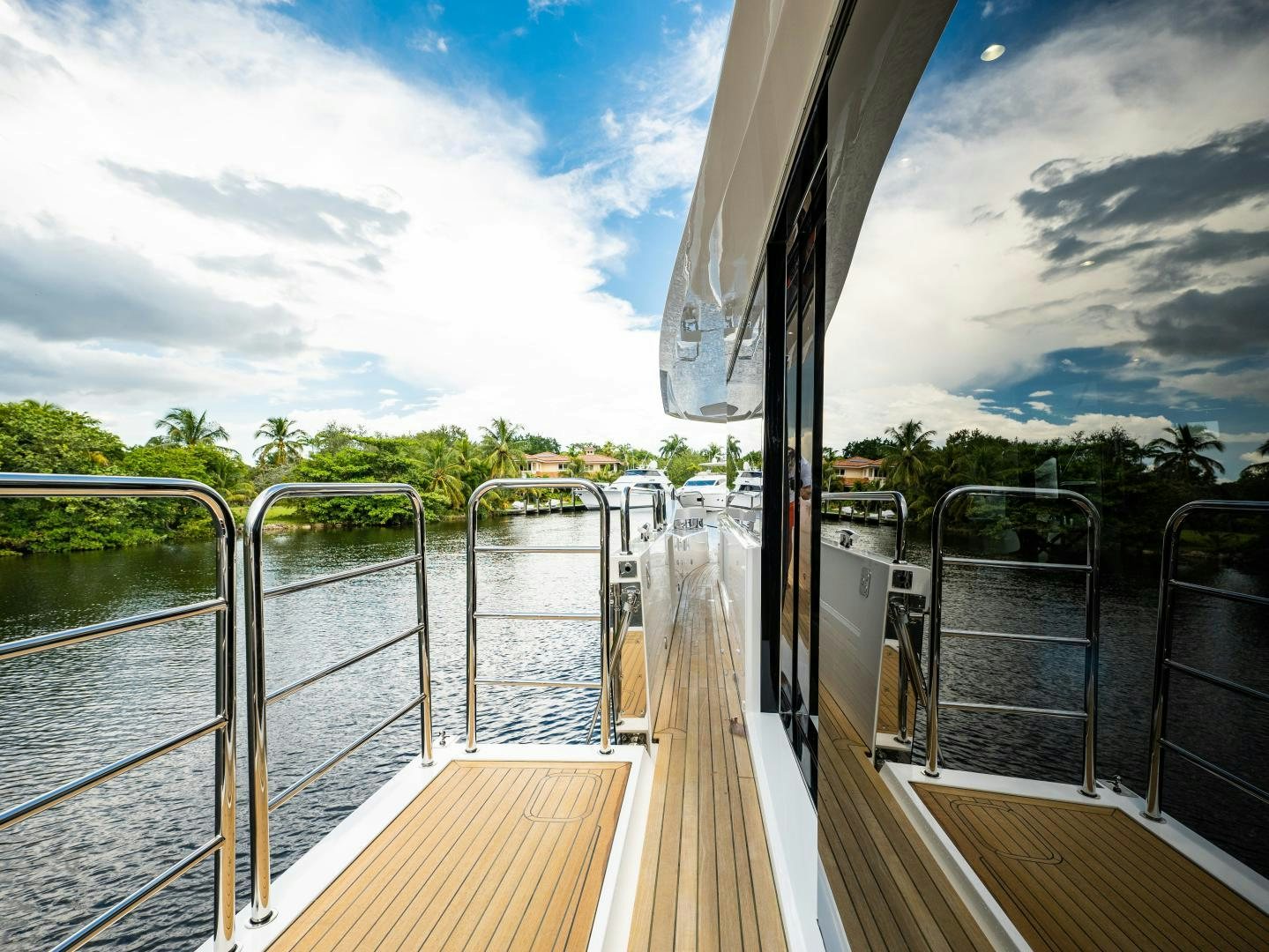 a boat on the water aboard TATIS Yacht for Sale