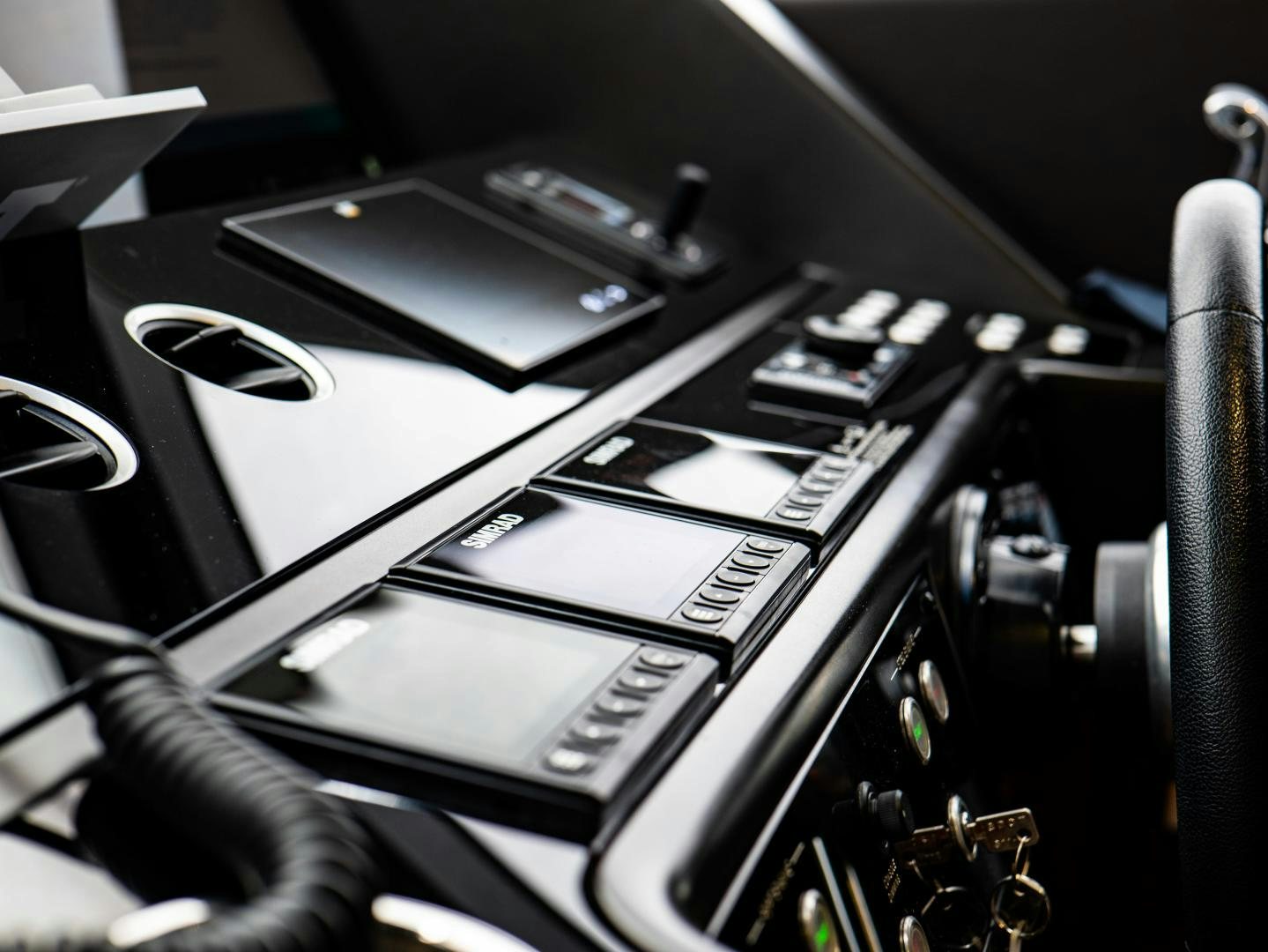a machine with a keypad aboard TATIS Yacht for Sale