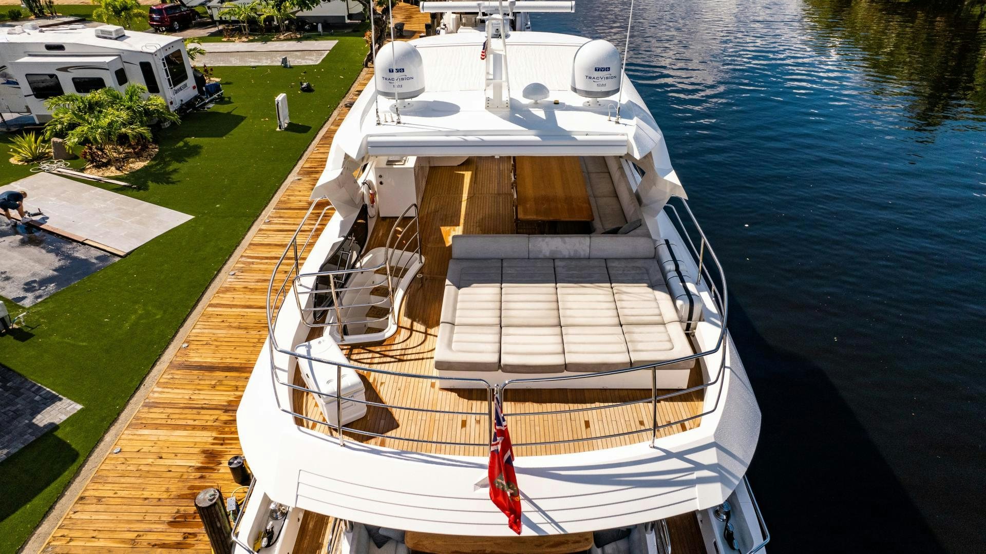 a boat on the water aboard TATIS Yacht for Sale