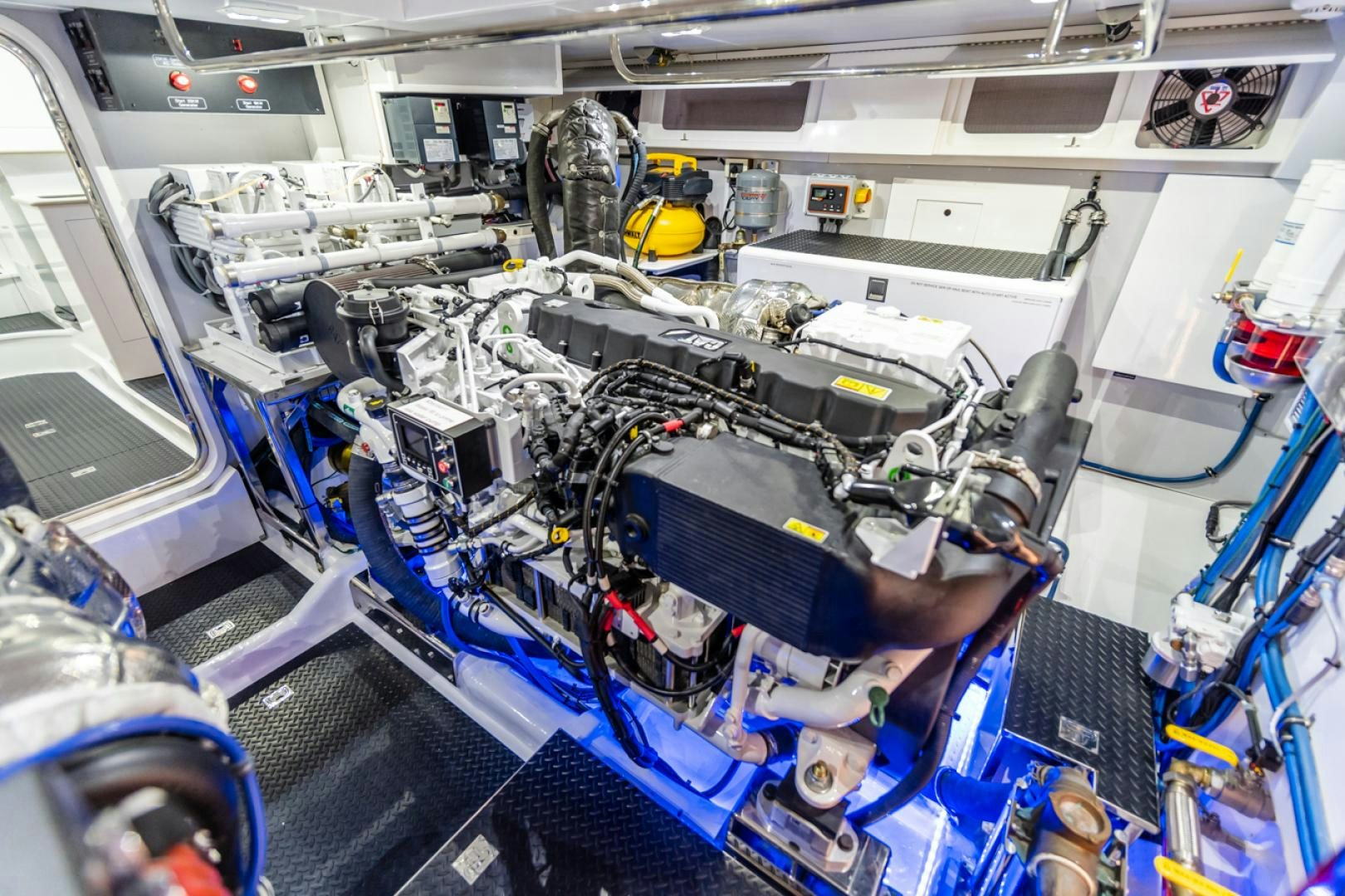 a machine with many wires aboard MAHALO Yacht for Sale