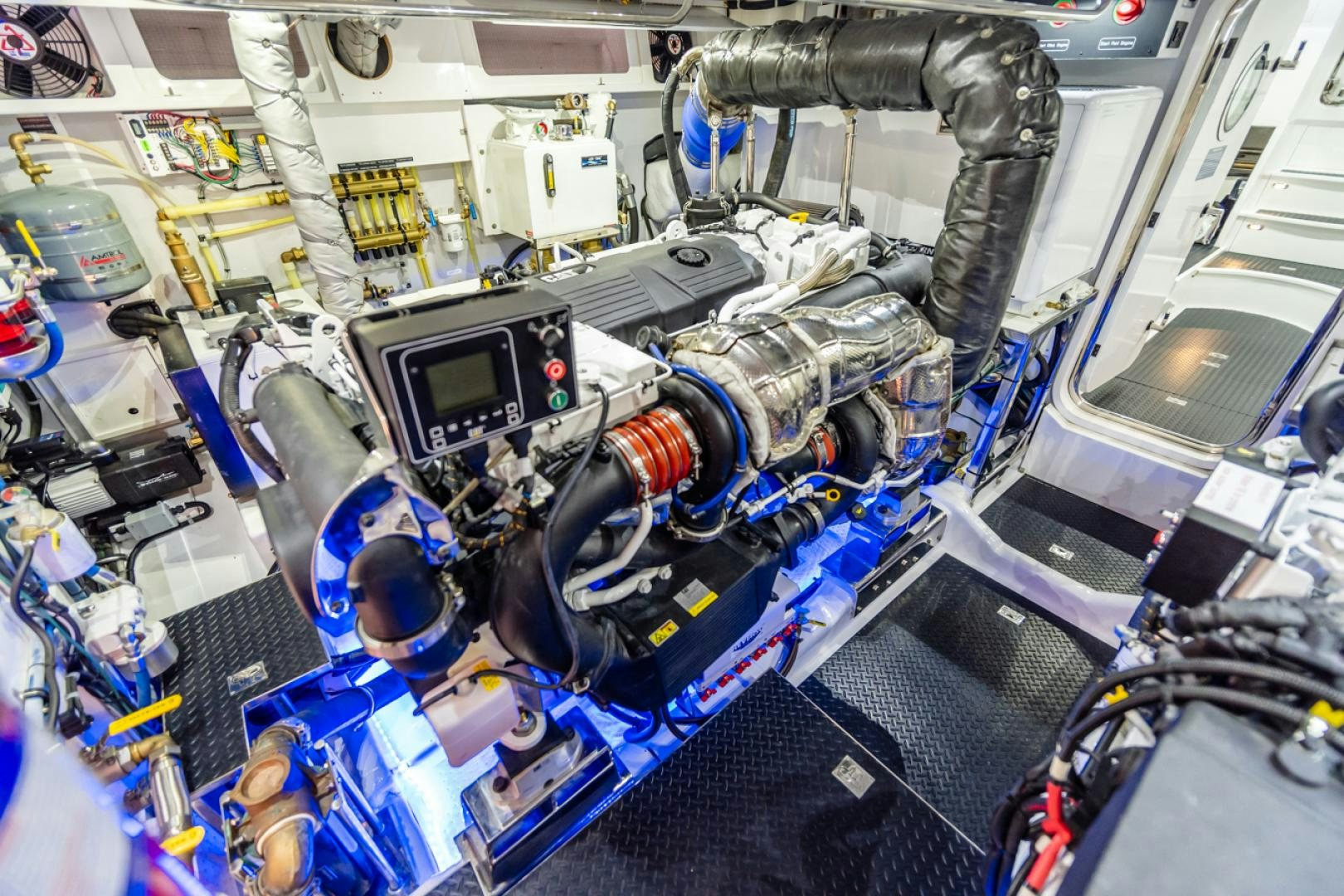 a group of people in a space station aboard MAHALO Yacht for Sale