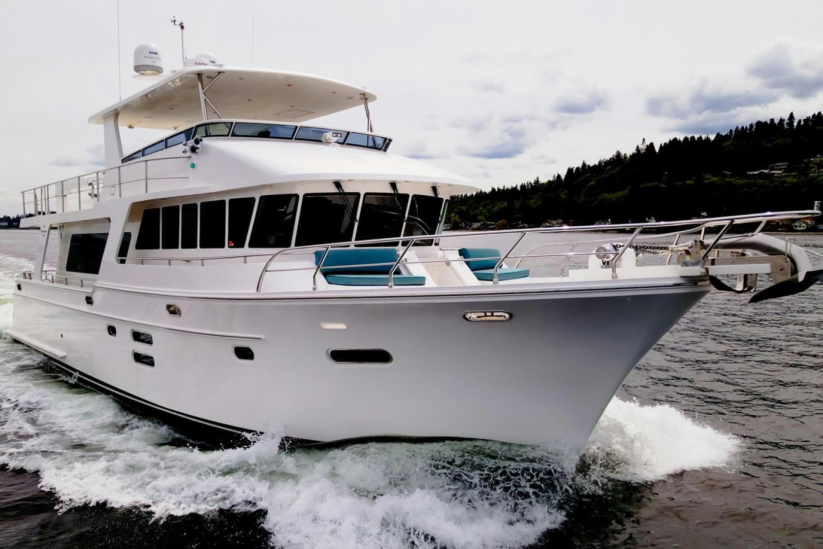 a boat on the water aboard MAHALO Yacht for Sale