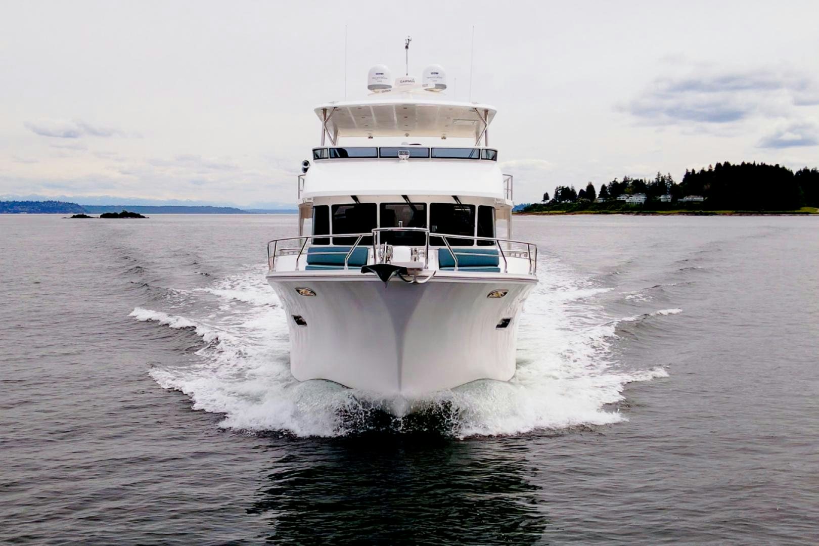 a boat on the water aboard MAHALO Yacht for Sale
