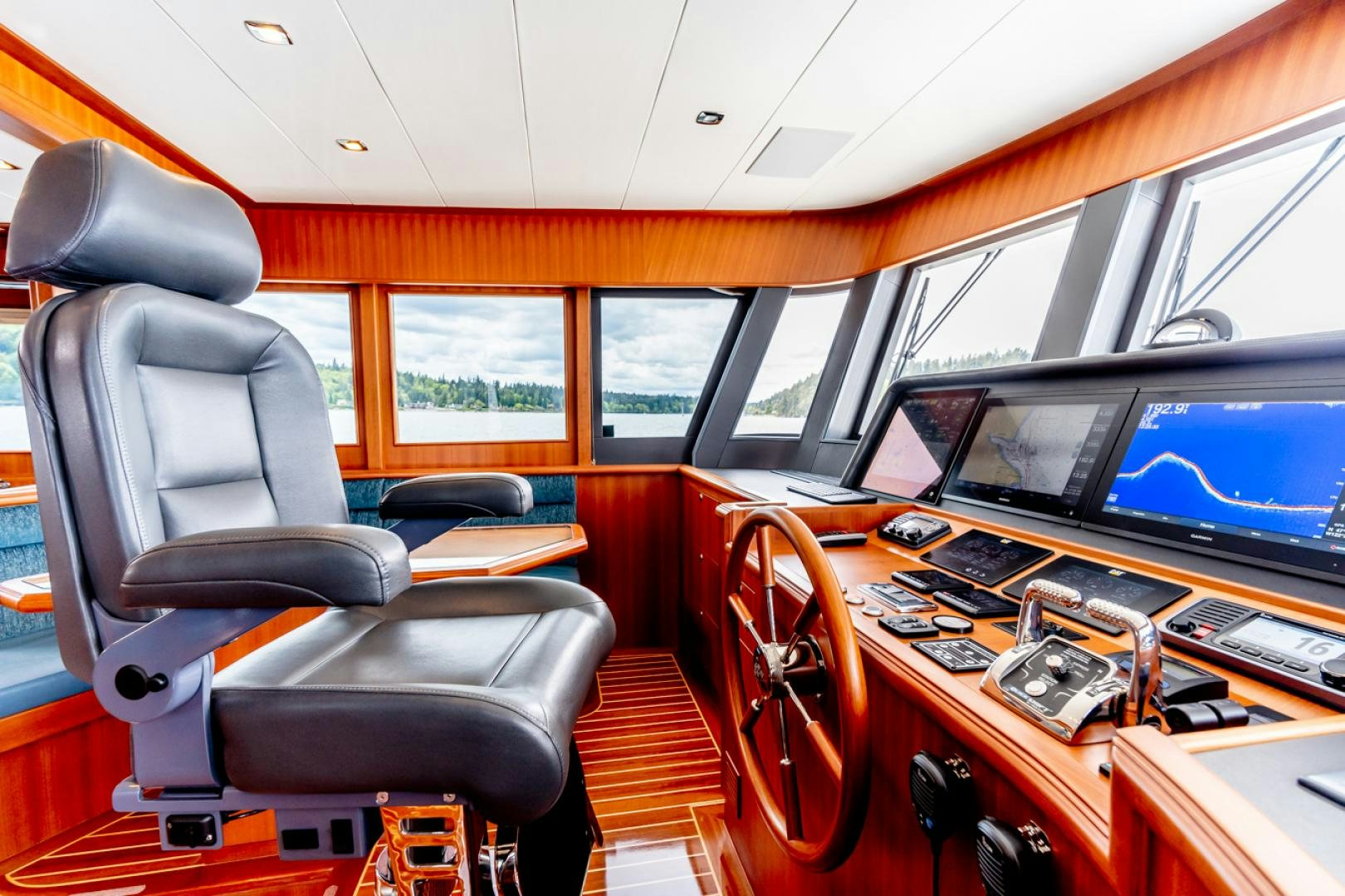 inside of a vehicle aboard MAHALO Yacht for Sale