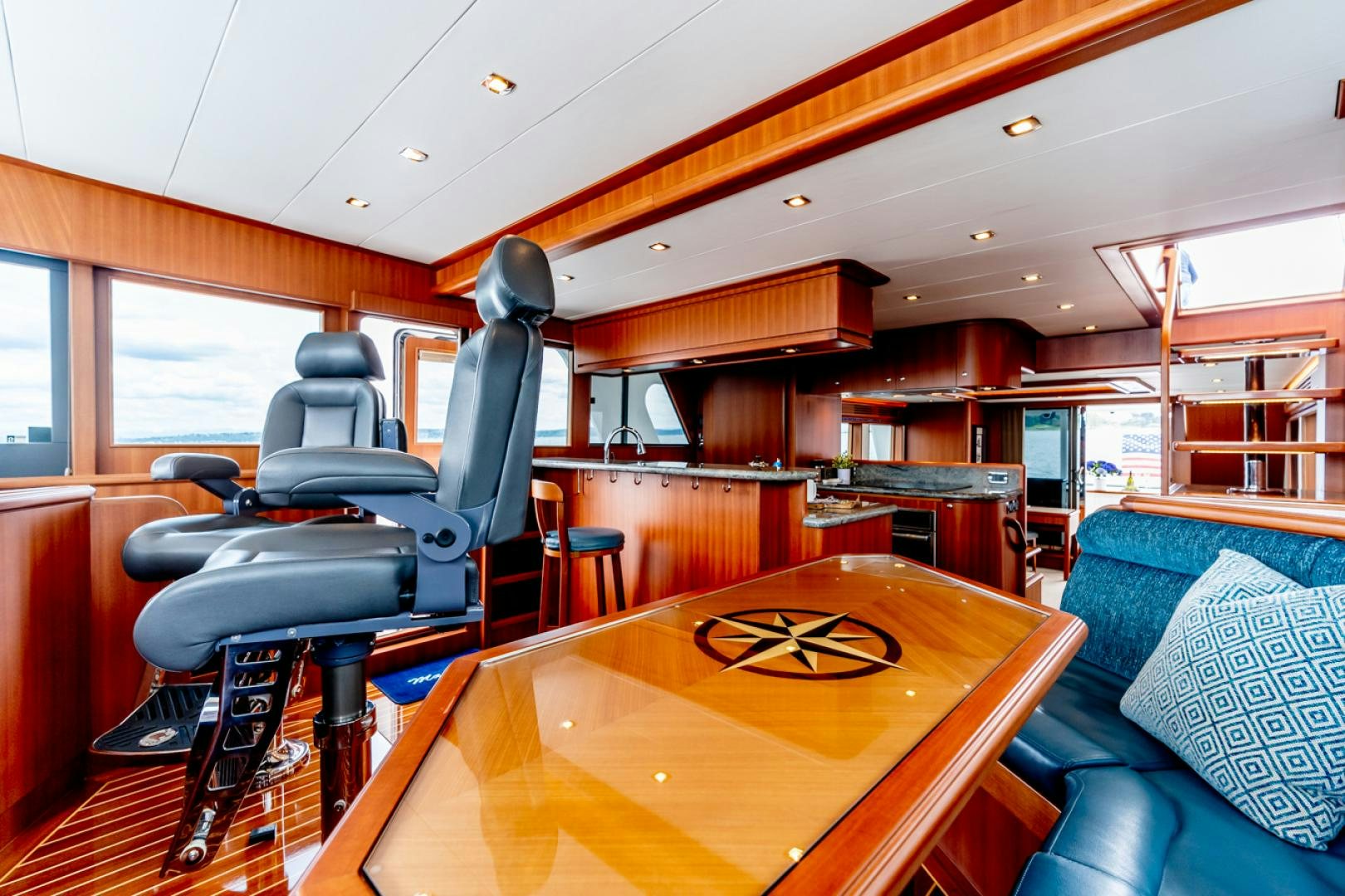 a bar and bar area aboard MAHALO Yacht for Sale