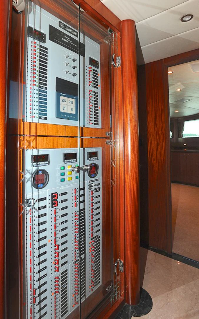 a machine with wires aboard MARANATHA Yacht for Sale