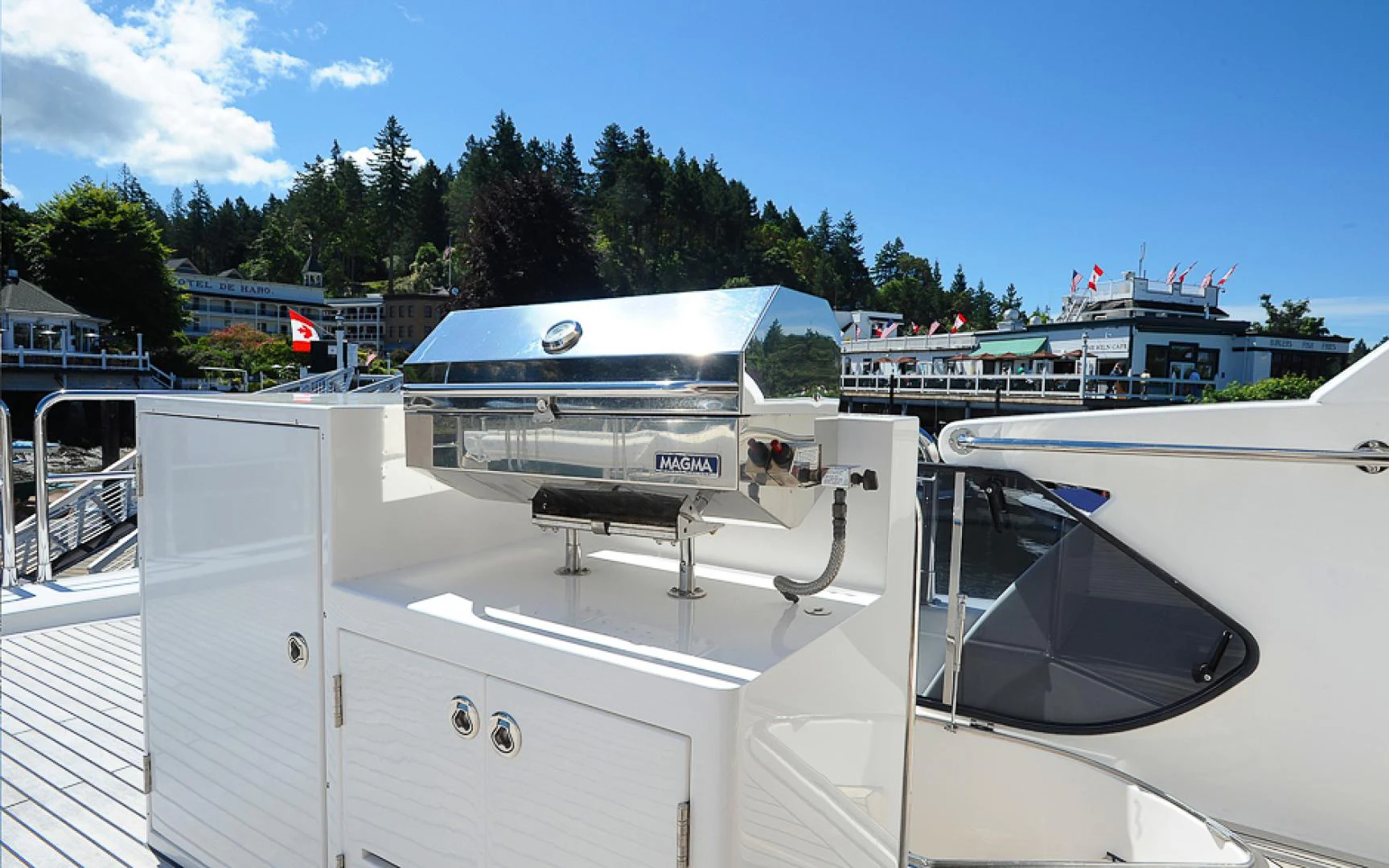 a boat on the water aboard MARANATHA Yacht for Sale