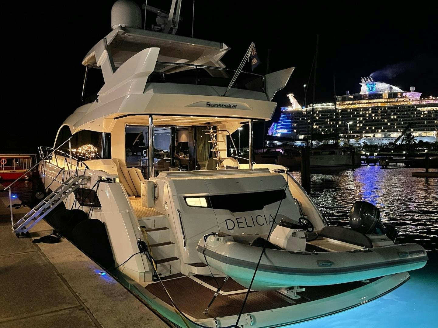 a boat on the water aboard DELICIA Yacht for Sale