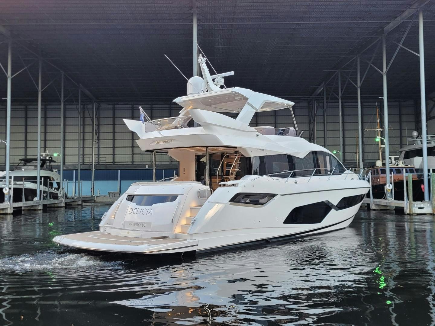 a boat in the water aboard DELICIA Yacht for Sale