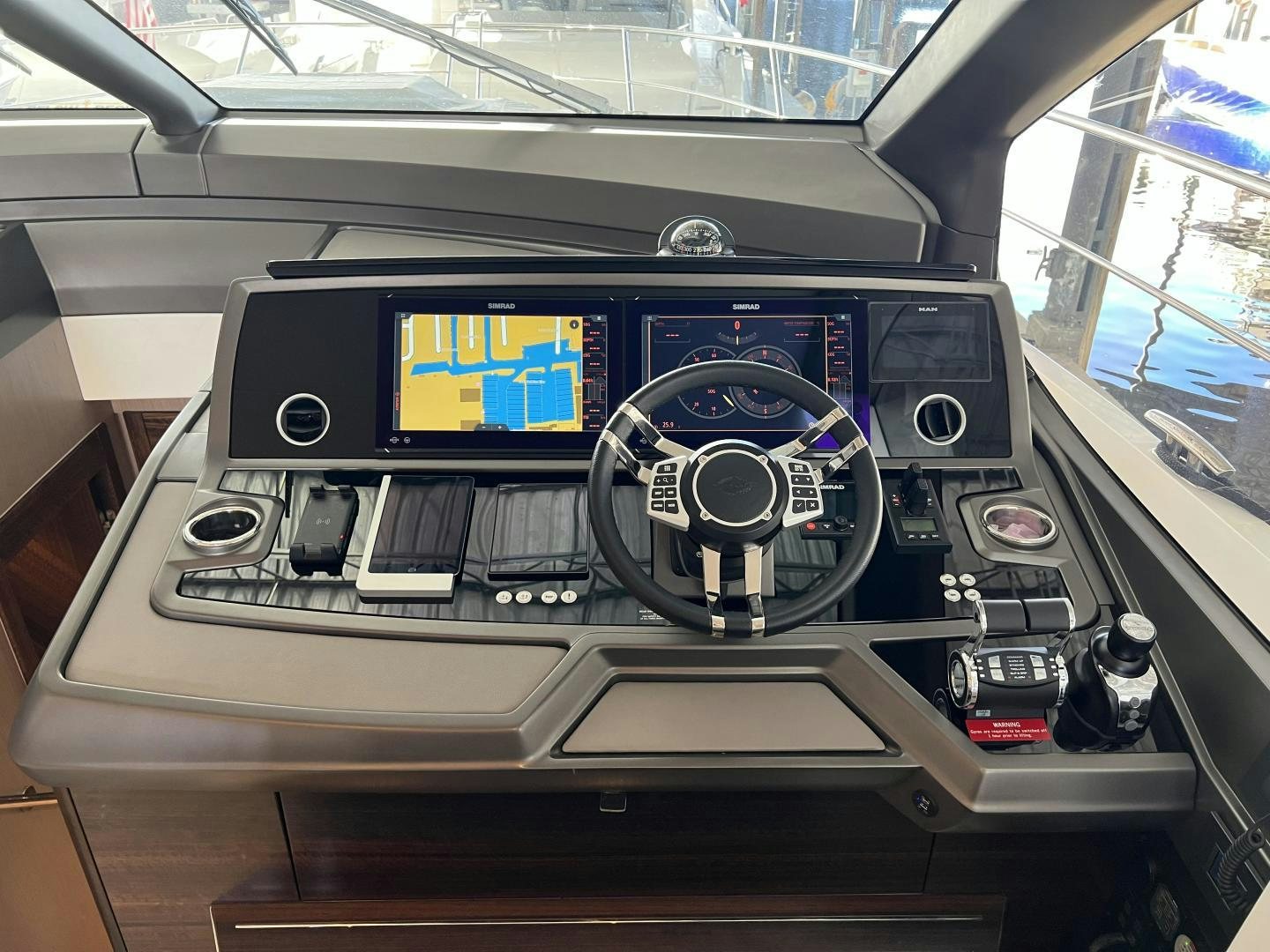 inside of a car aboard DELICIA Yacht for Sale