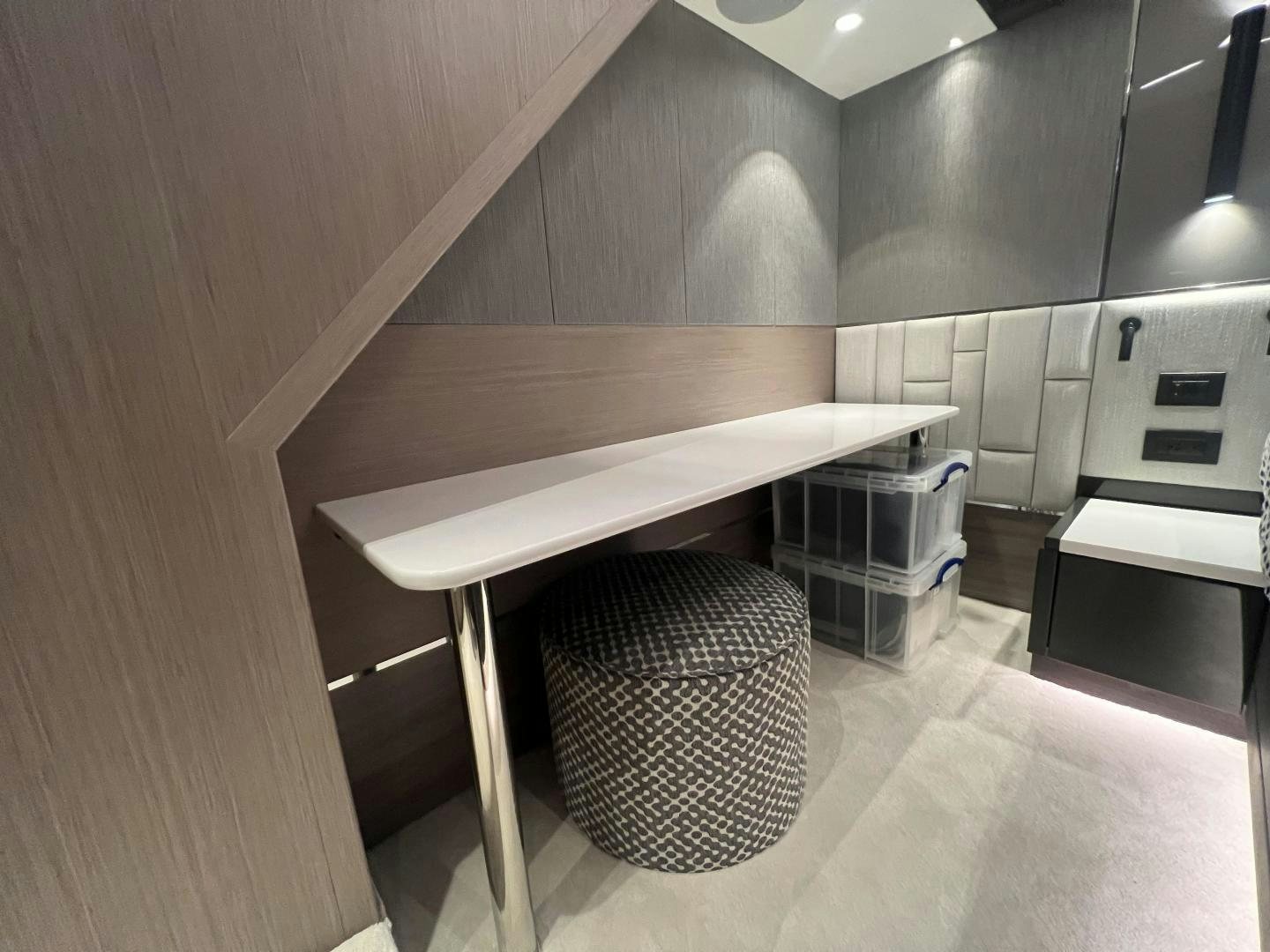 a kitchen with a sink and a dishwasher aboard DELICIA Yacht for Sale