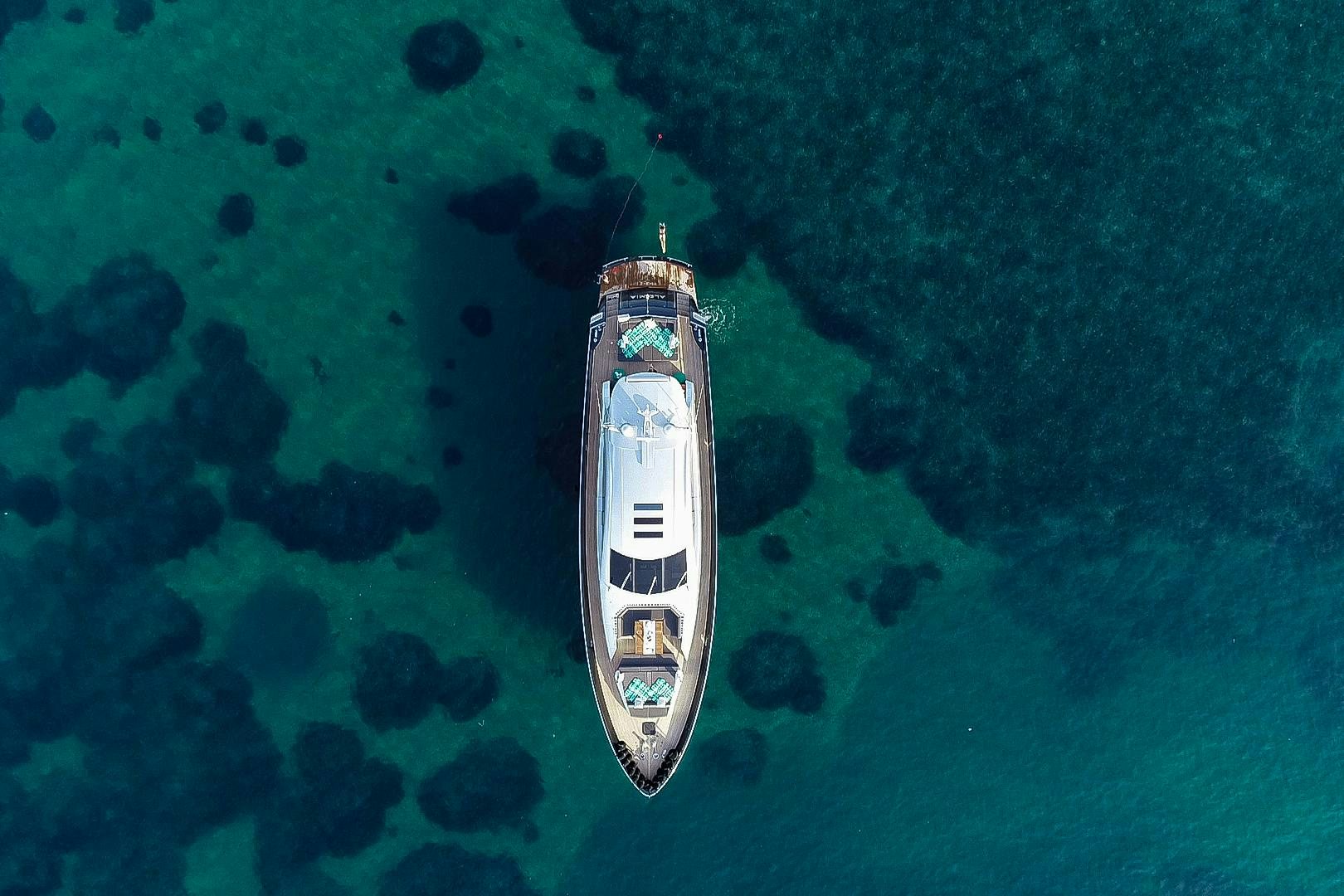 a boat in the water aboard ALE.MIA Yacht for Sale