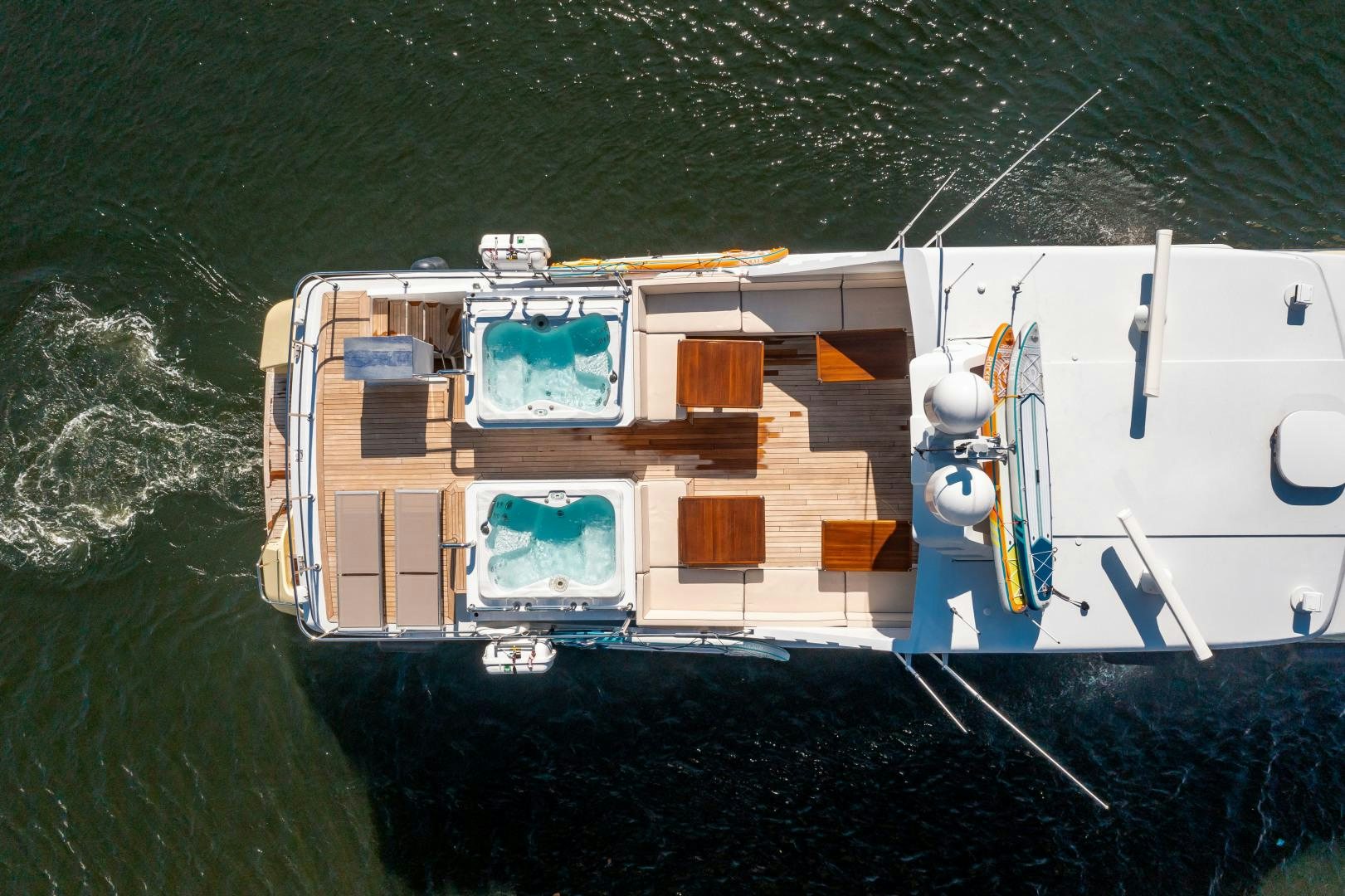 a satellite in space aboard A PLACE IN THE SUN Yacht for Sale