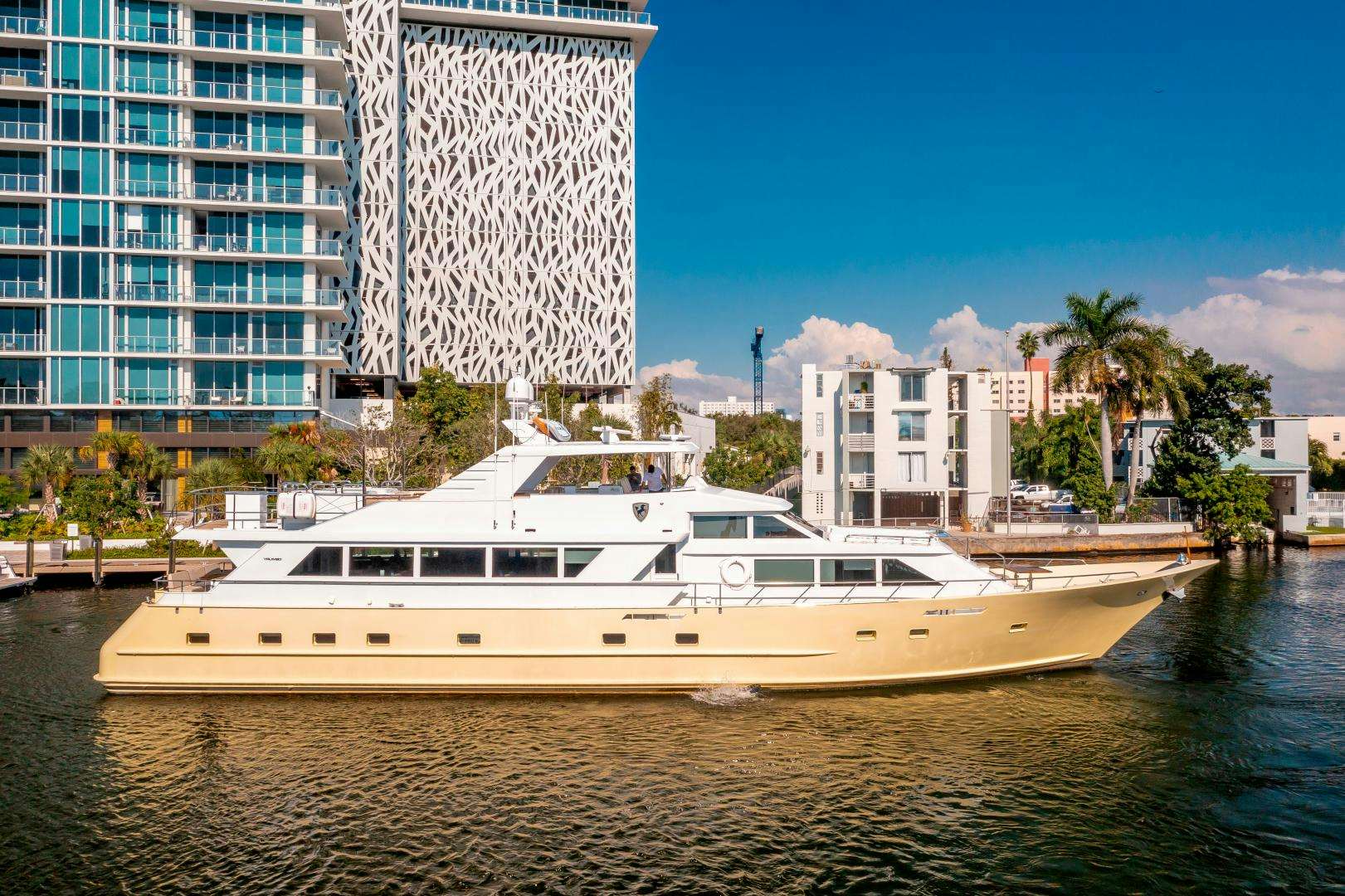 a boat on the water aboard A PLACE IN THE SUN Yacht for Sale