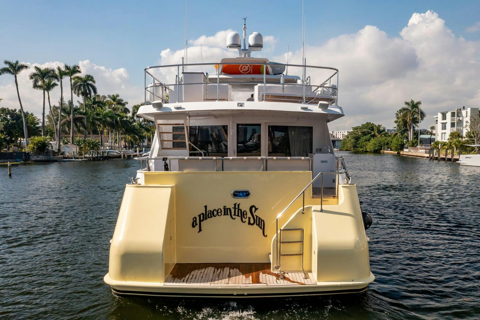 a boat on the water aboard A PLACE IN THE SUN Yacht for Sale