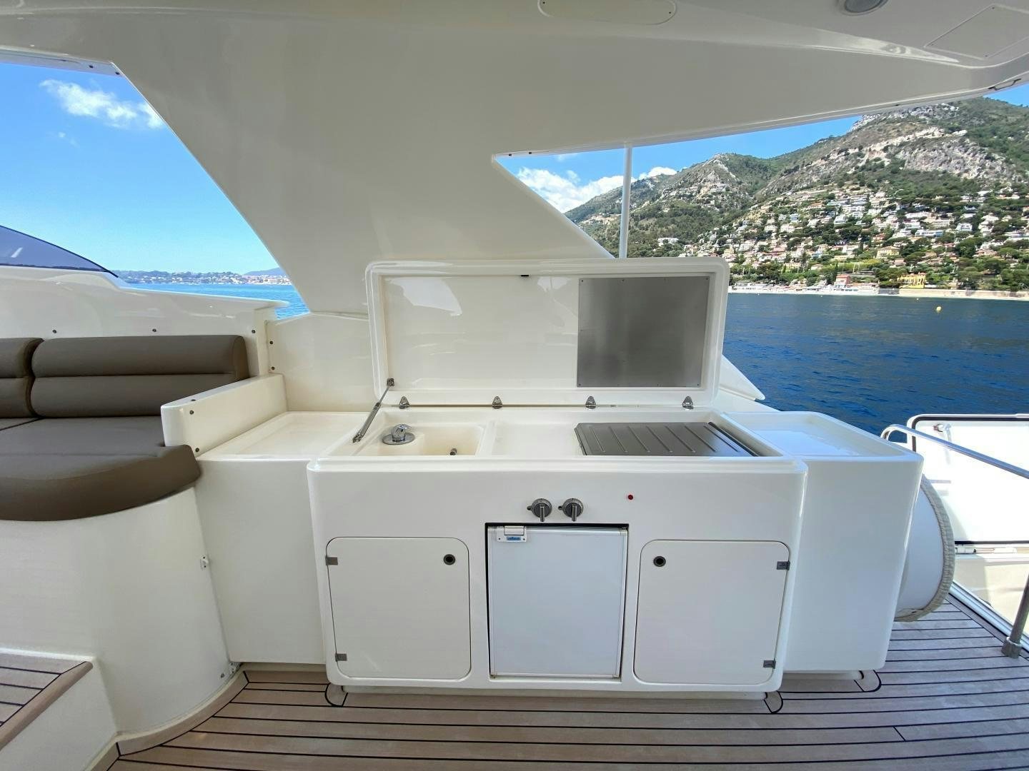 a boat on the water aboard MELI Yacht for Charter