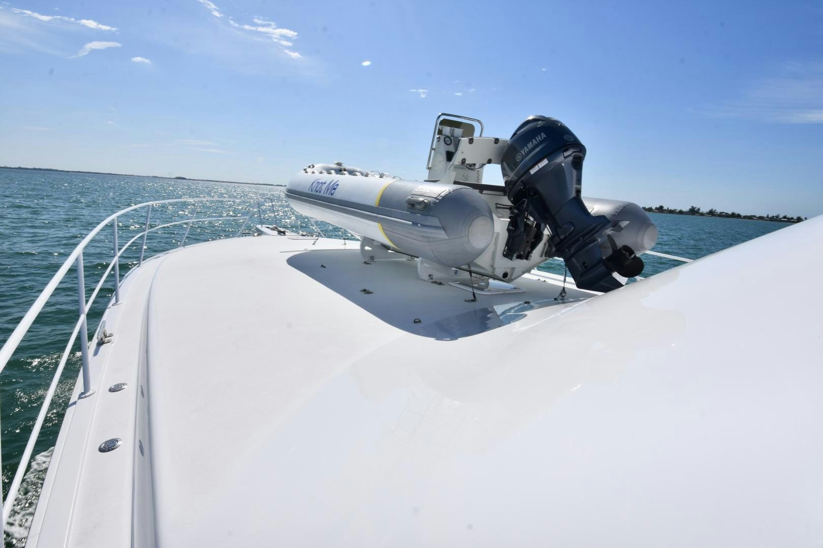 a space ship on a snowy ship aboard Hoof Hearted Yacht for Sale