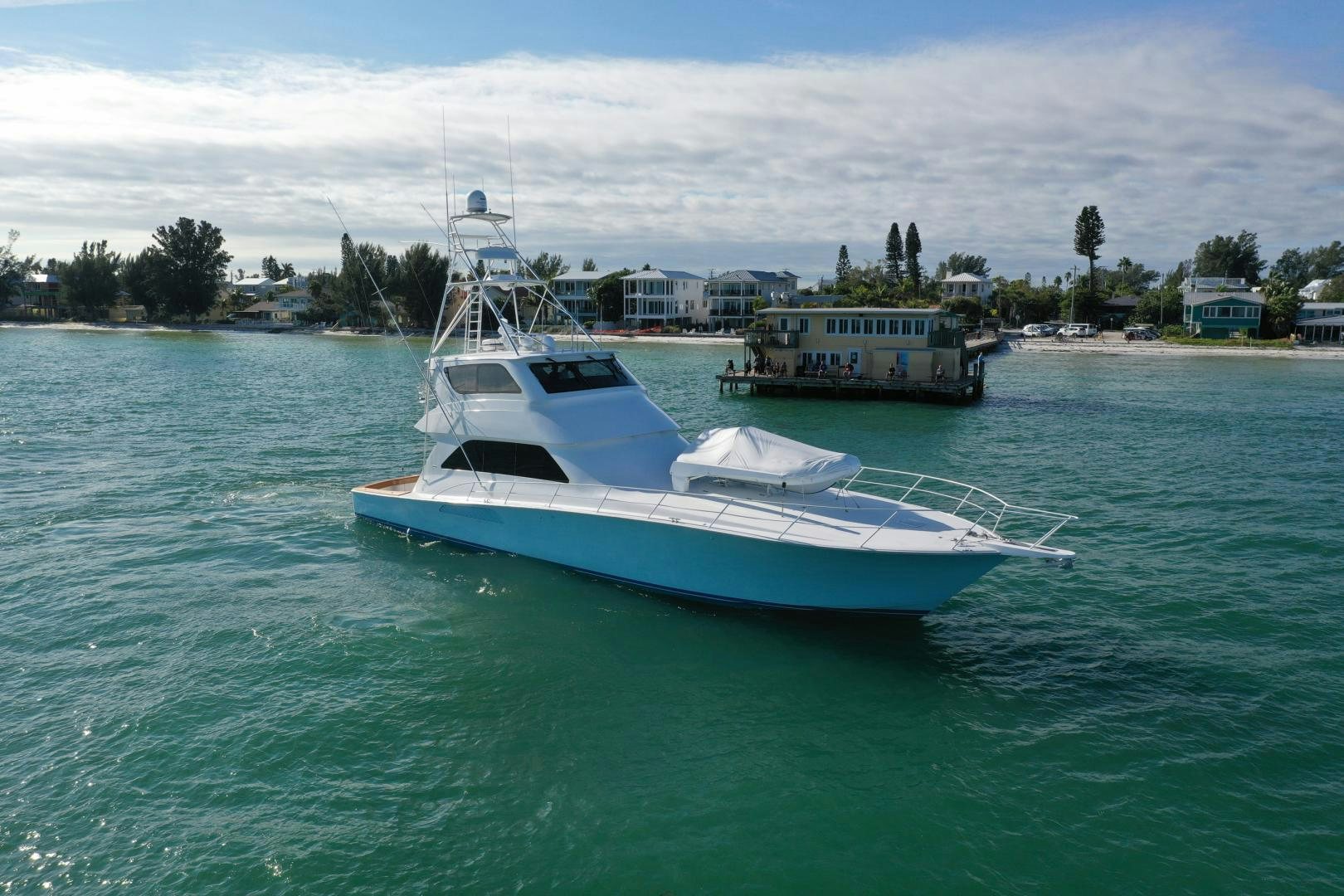 a boat in the water aboard Hoof Hearted Yacht for Sale