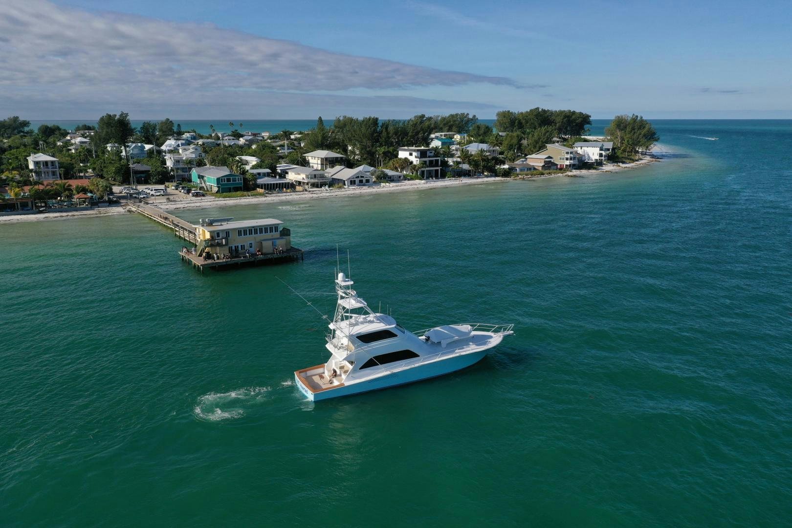 a boat sailing in the sea aboard Hoof Hearted Yacht for Sale