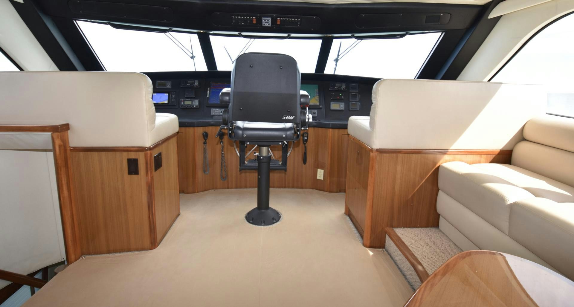 a room with a chair and a desk aboard Hoof Hearted Yacht for Sale
