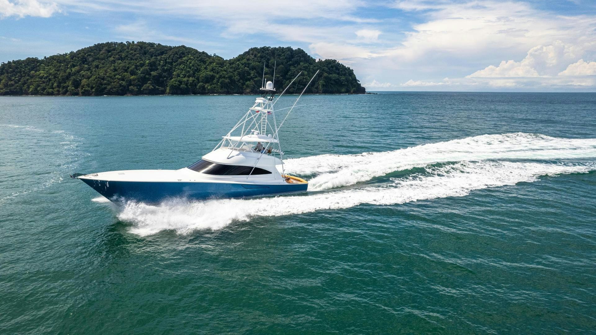 a boat on the water aboard EL LOBO Yacht for Sale