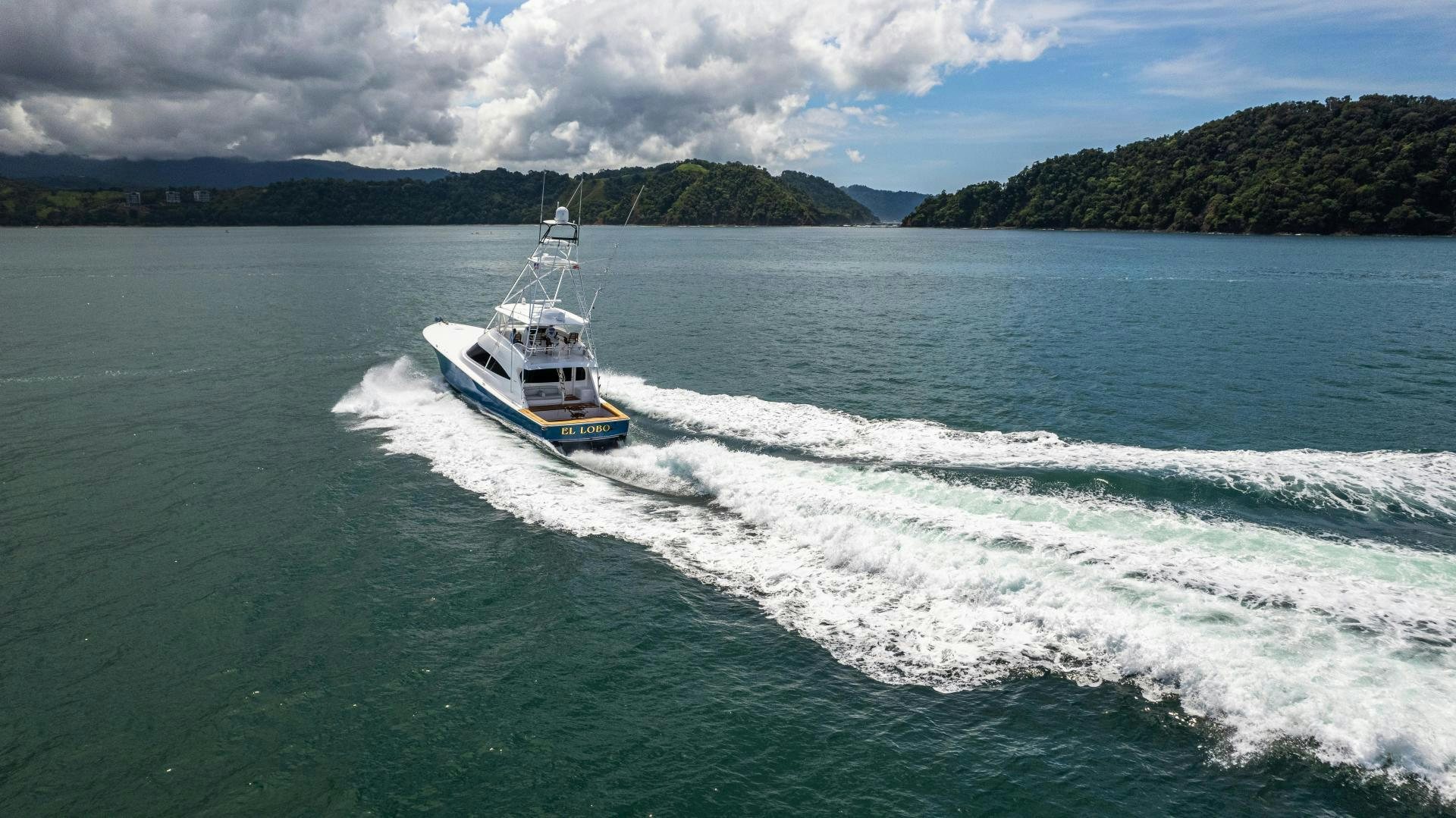a boat on the water aboard EL LOBO Yacht for Sale