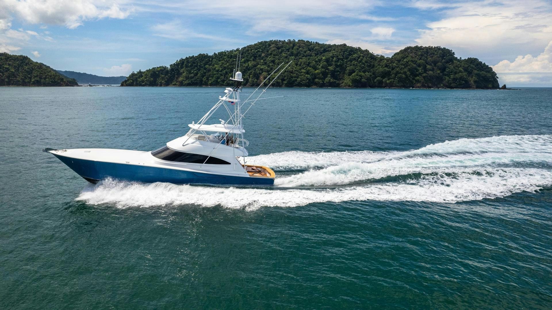 a boat on the water aboard EL LOBO Yacht for Sale