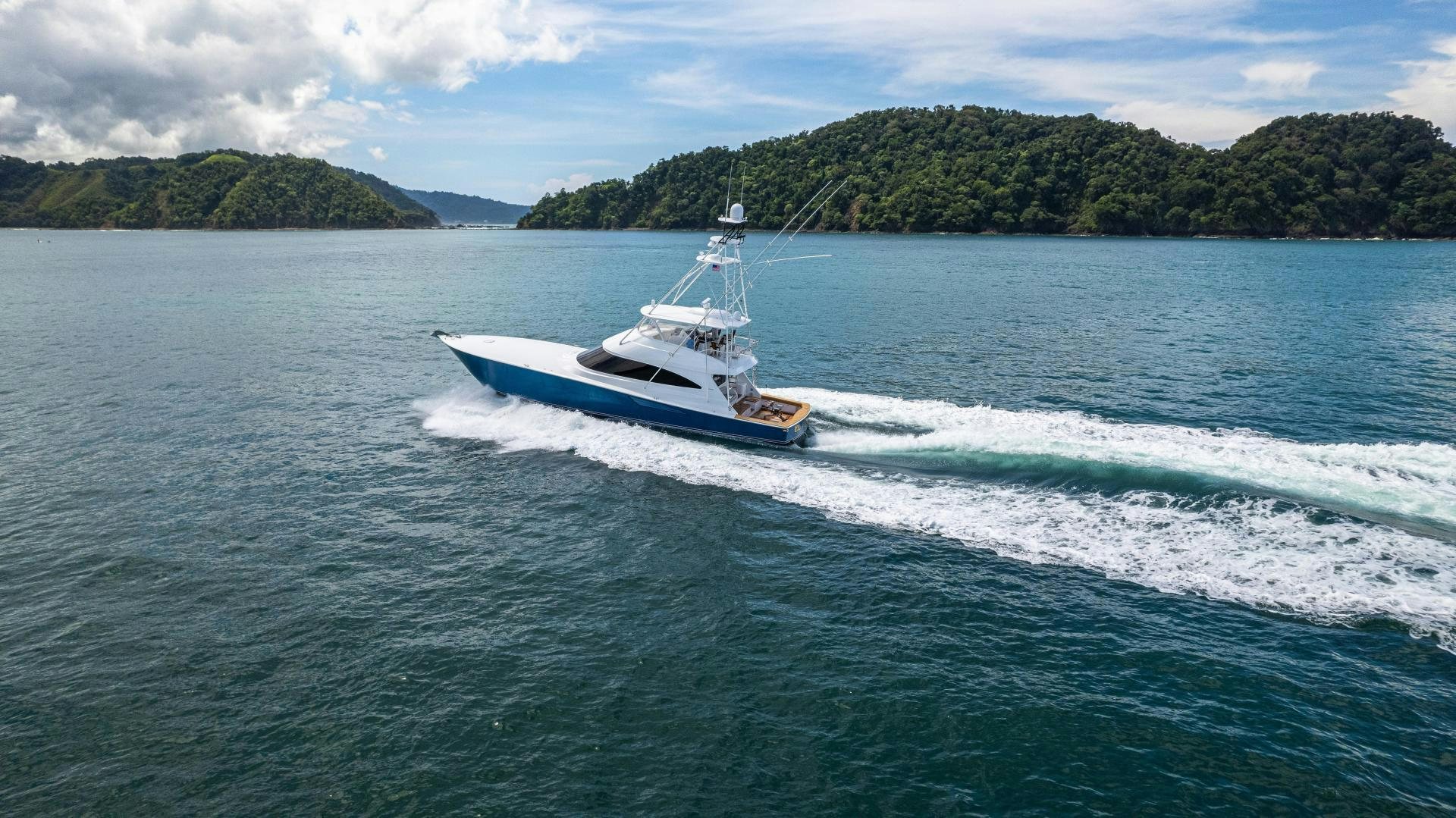 a boat on the water aboard EL LOBO Yacht for Sale