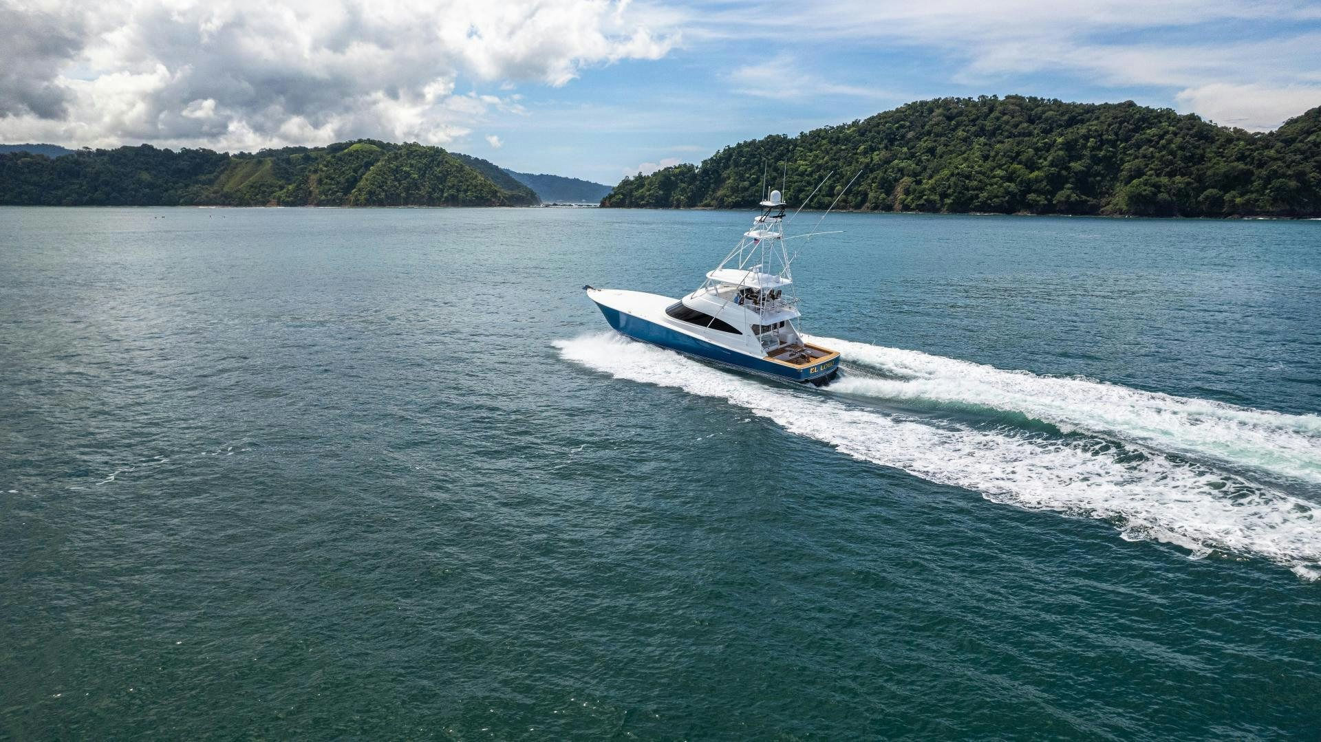 a boat on the water aboard EL LOBO Yacht for Sale