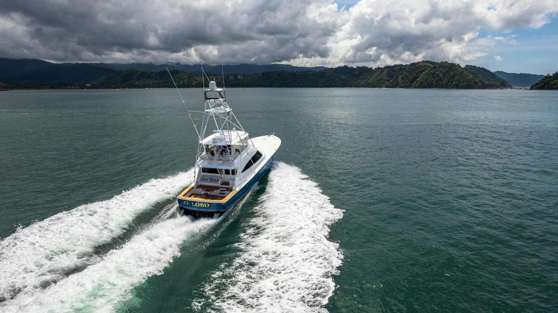 a boat on the water aboard EL LOBO Yacht for Sale