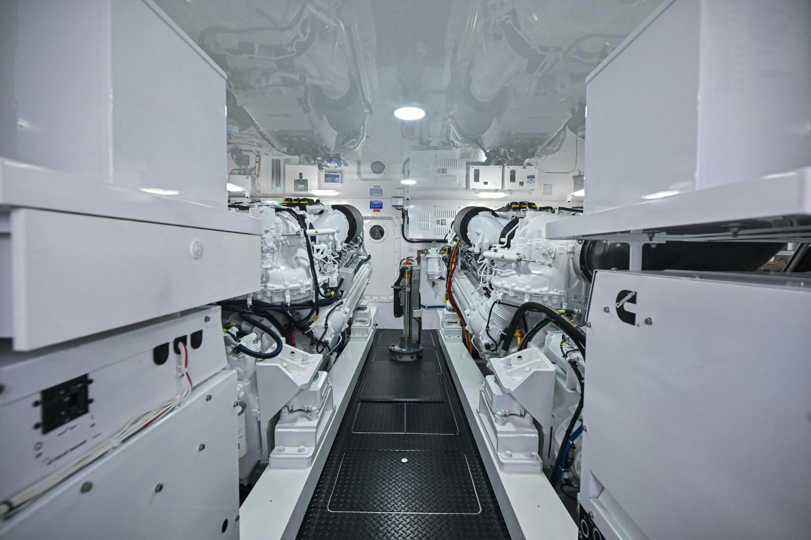 a room with many machines aboard EL LOBO Yacht for Sale