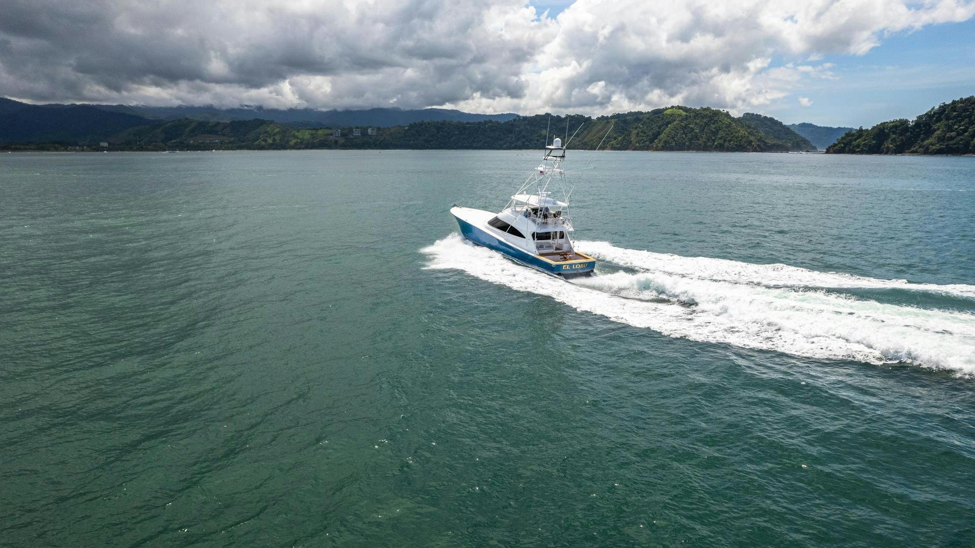 a boat on the water aboard EL LOBO Yacht for Sale