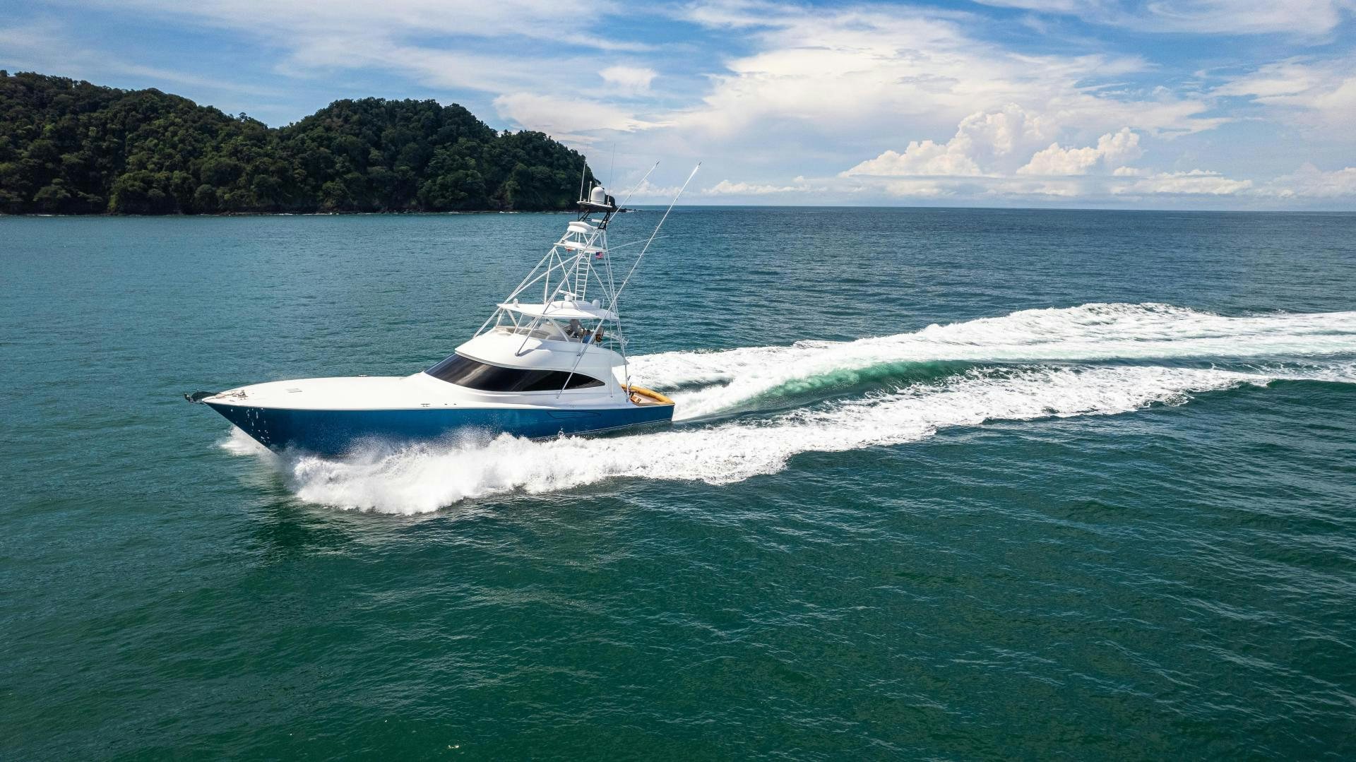 a boat on the water aboard EL LOBO Yacht for Sale