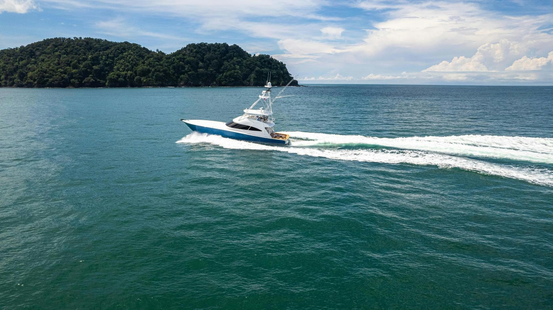 a boat on the water aboard EL LOBO Yacht for Sale