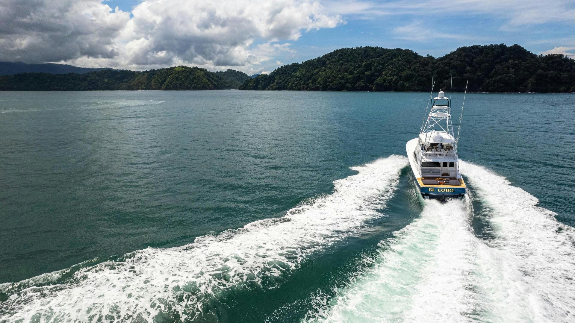 a boat on the water aboard EL LOBO Yacht for Sale