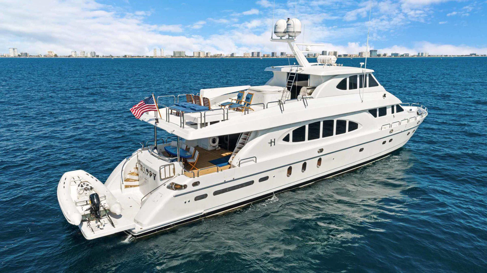 a boat on the water aboard B HAPPY Yacht for Sale