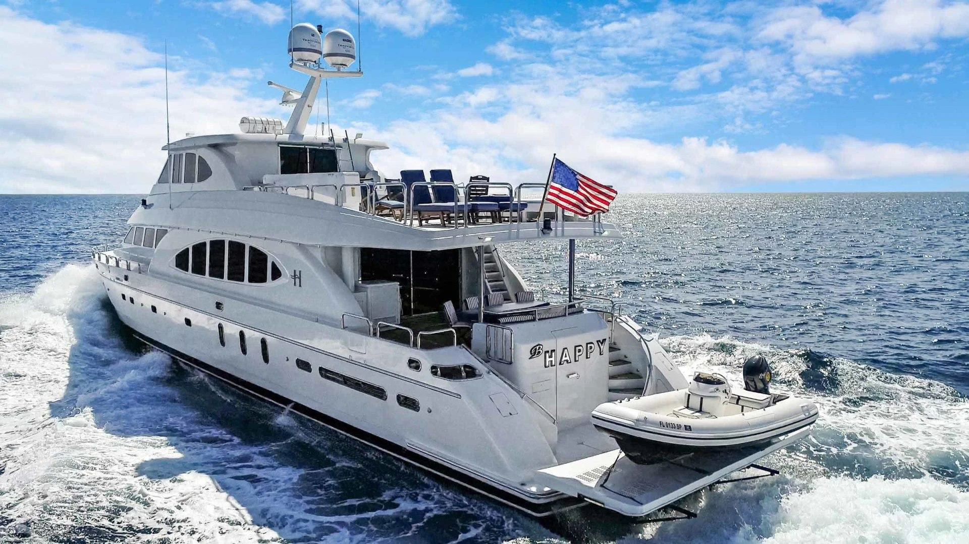 a boat on the water aboard B HAPPY Yacht for Sale