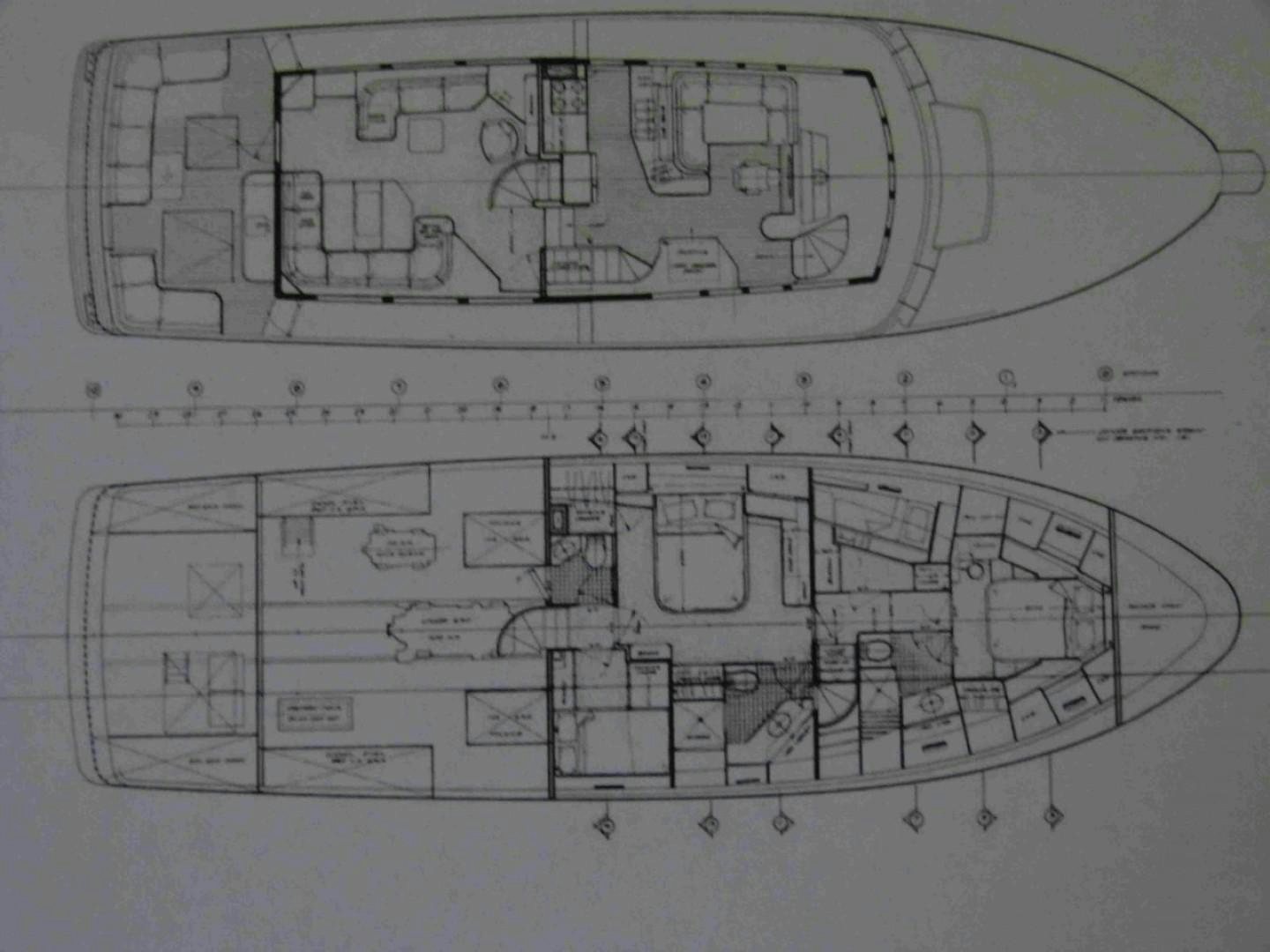 diagram, engineering drawing aboard RANGELEY Yacht for Sale