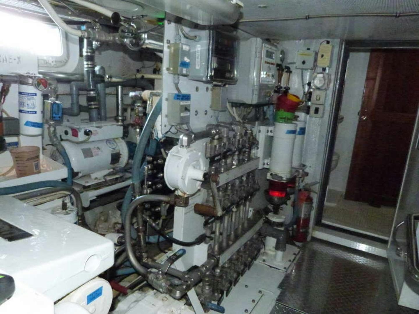 a room with machinery aboard RANGELEY Yacht for Sale