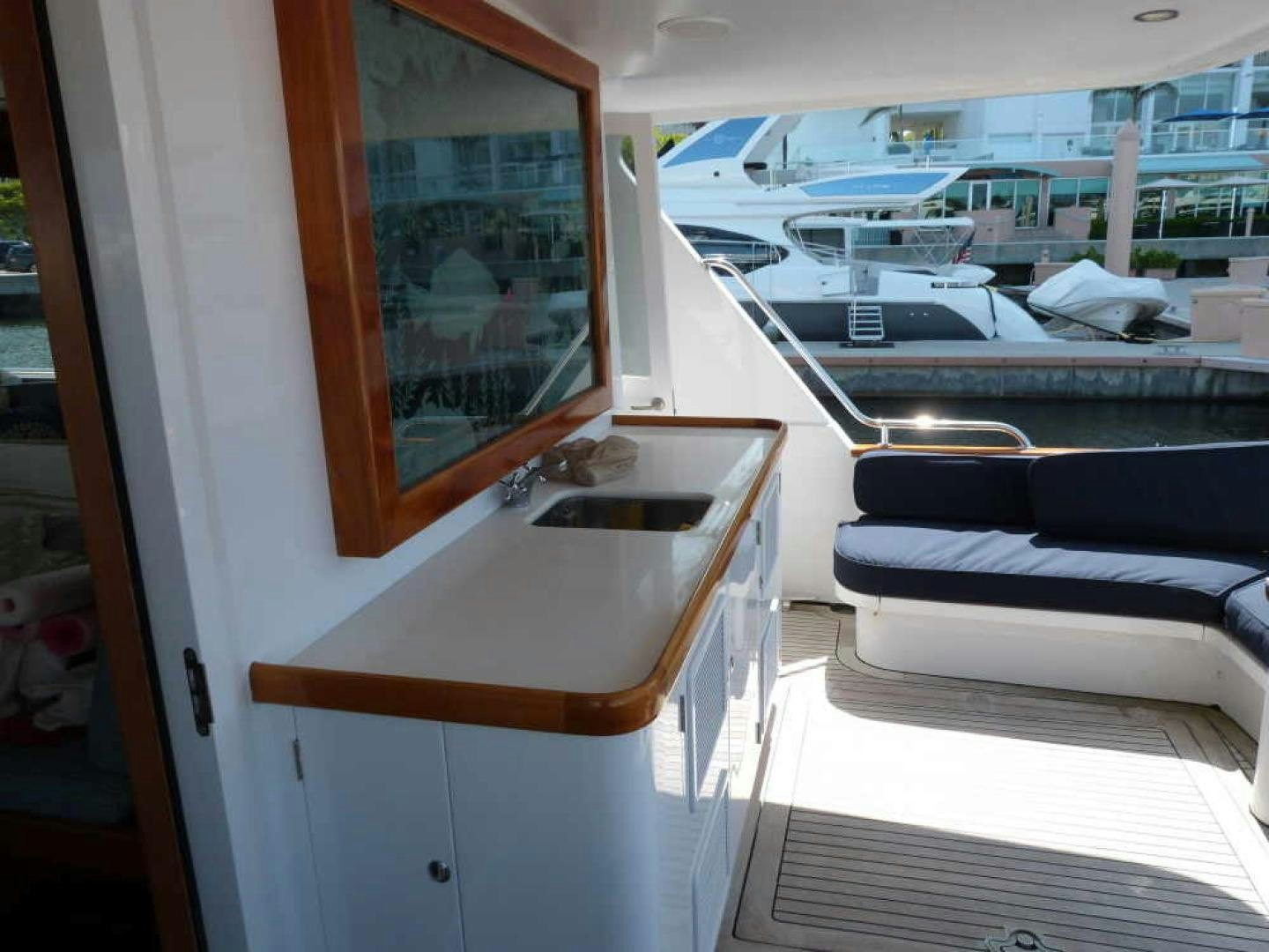 a boat with a sink and a bed in it aboard RANGELEY Yacht for Sale
