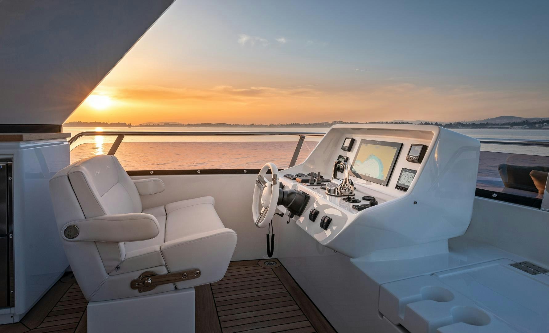 a boat on the water aboard NUMARINE 22XP Yacht for Sale