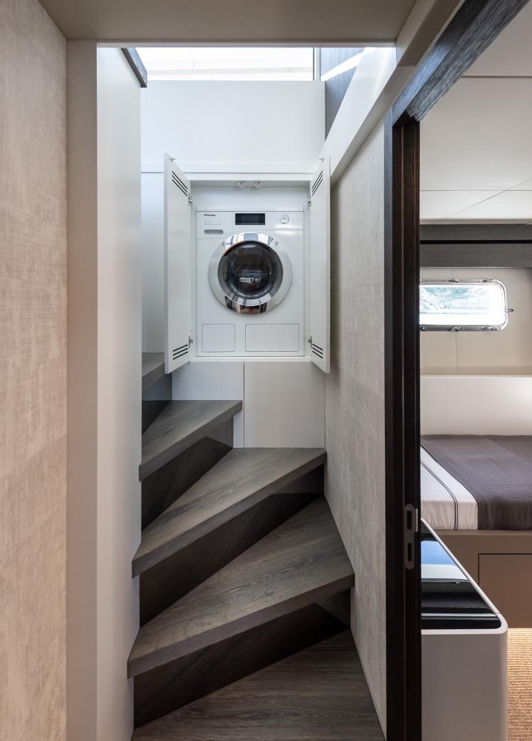 a machine in a room aboard NUMARINE 22XP Yacht for Sale