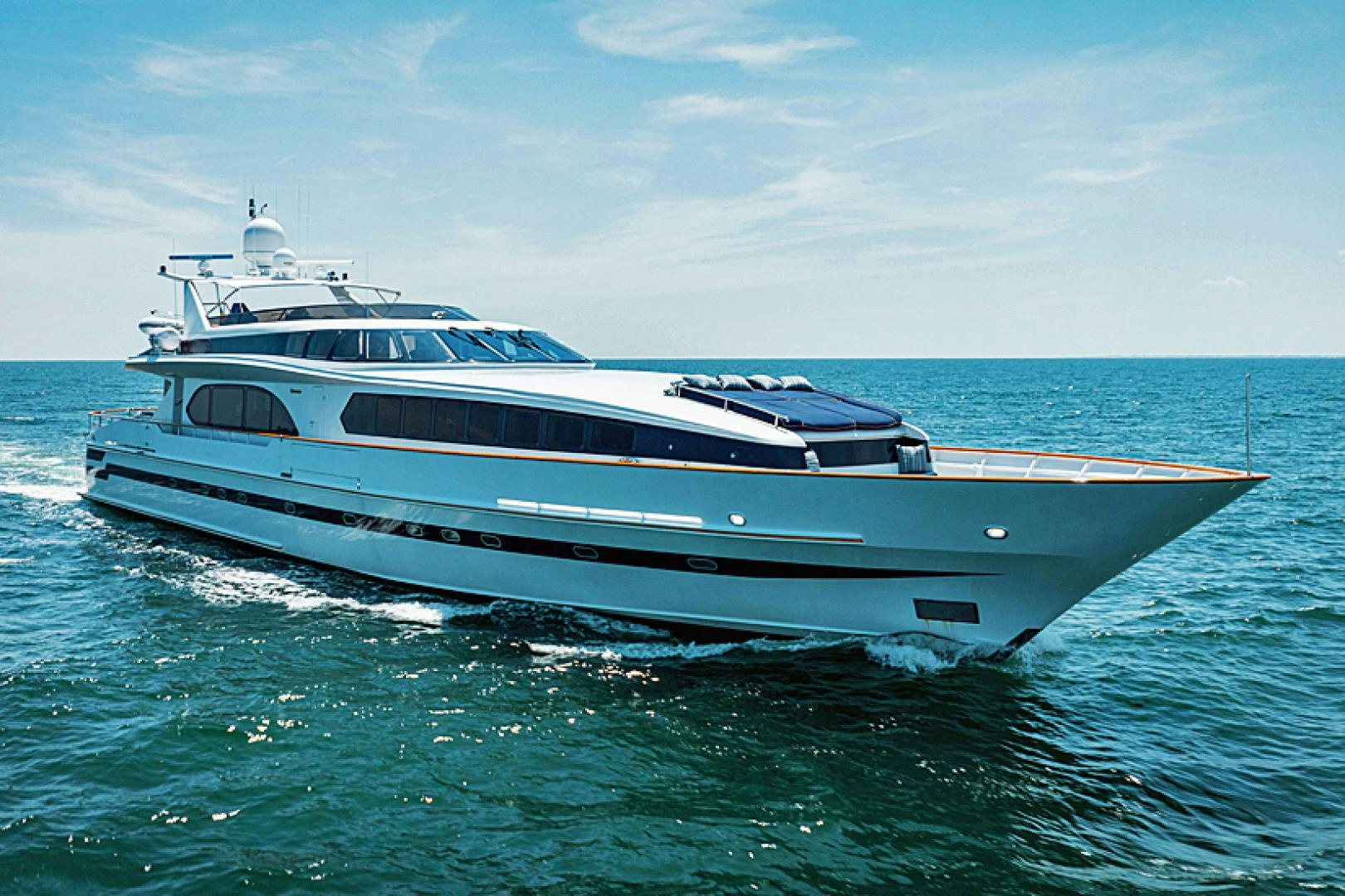 a boat on the water aboard CAPRICE Yacht for Sale